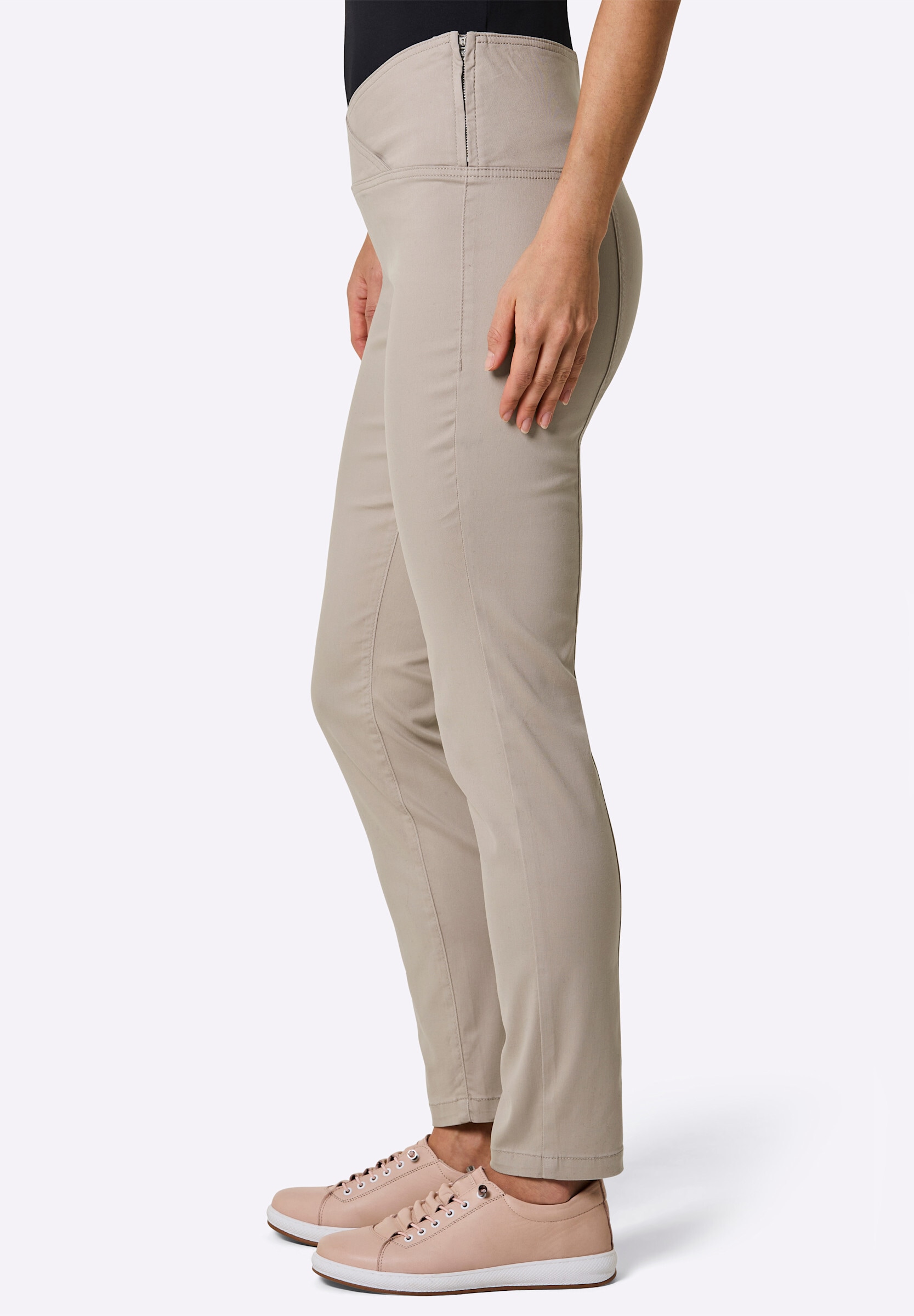 creation L Bequeme Jeans »Baumwoll-Lyocell-Jeans High-waist-Jeans mit Komfort-Bund«