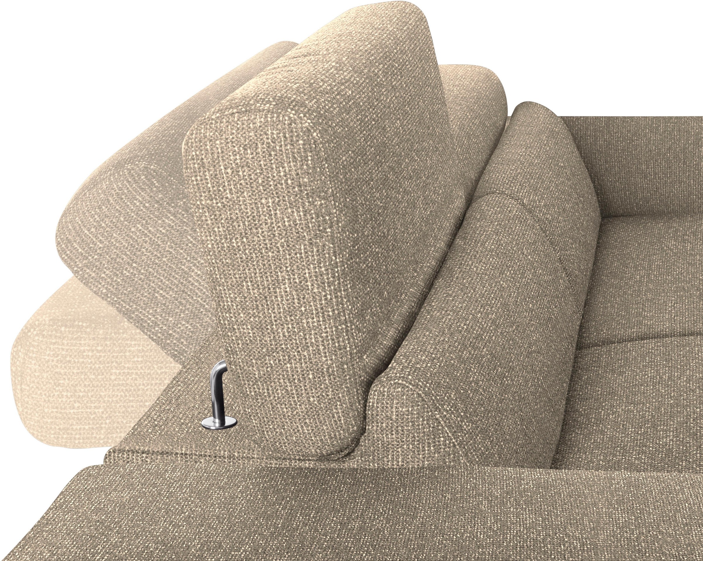 W.SCHILLIG 2-Sitzer »finn«, German Design Award 2016, Fußgestell Chrom glänzend, Breite 210 cm
