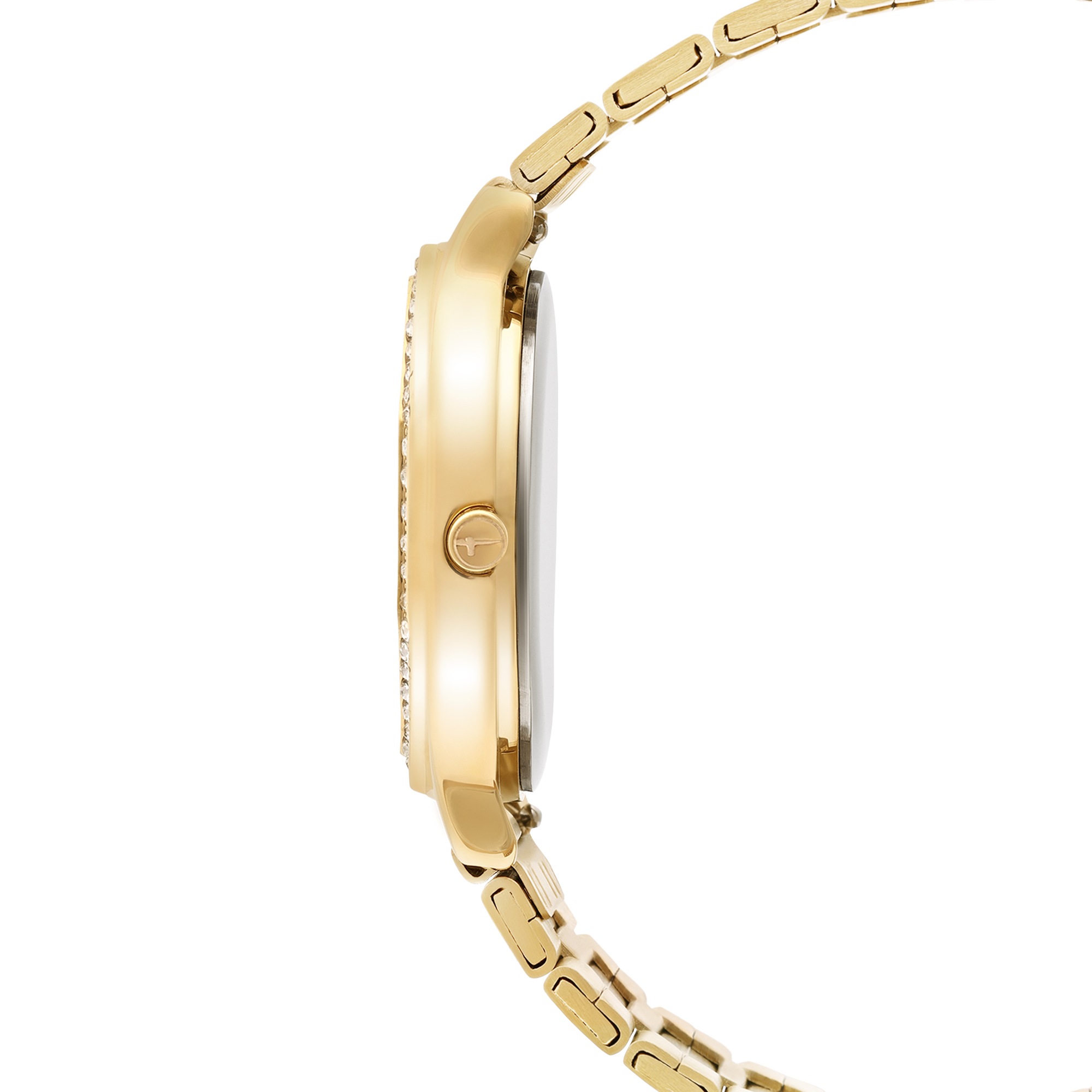 Tamaris Quarzuhr Armbanduhr, Damenuhr, Edelstahlarmband, analog, Zirkonia (synth.)