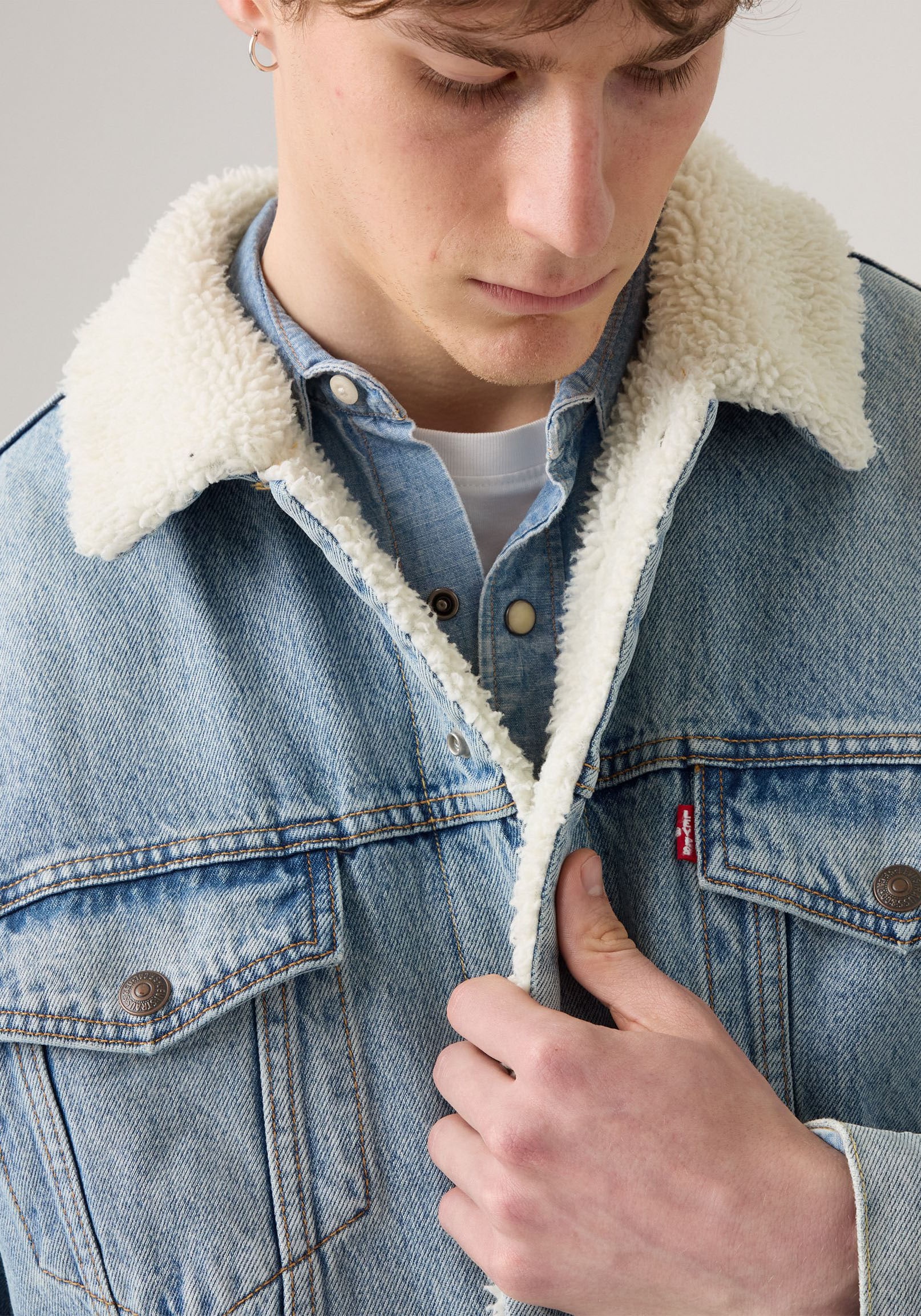 Levi's® Jeansjacke, Warm gefüttert