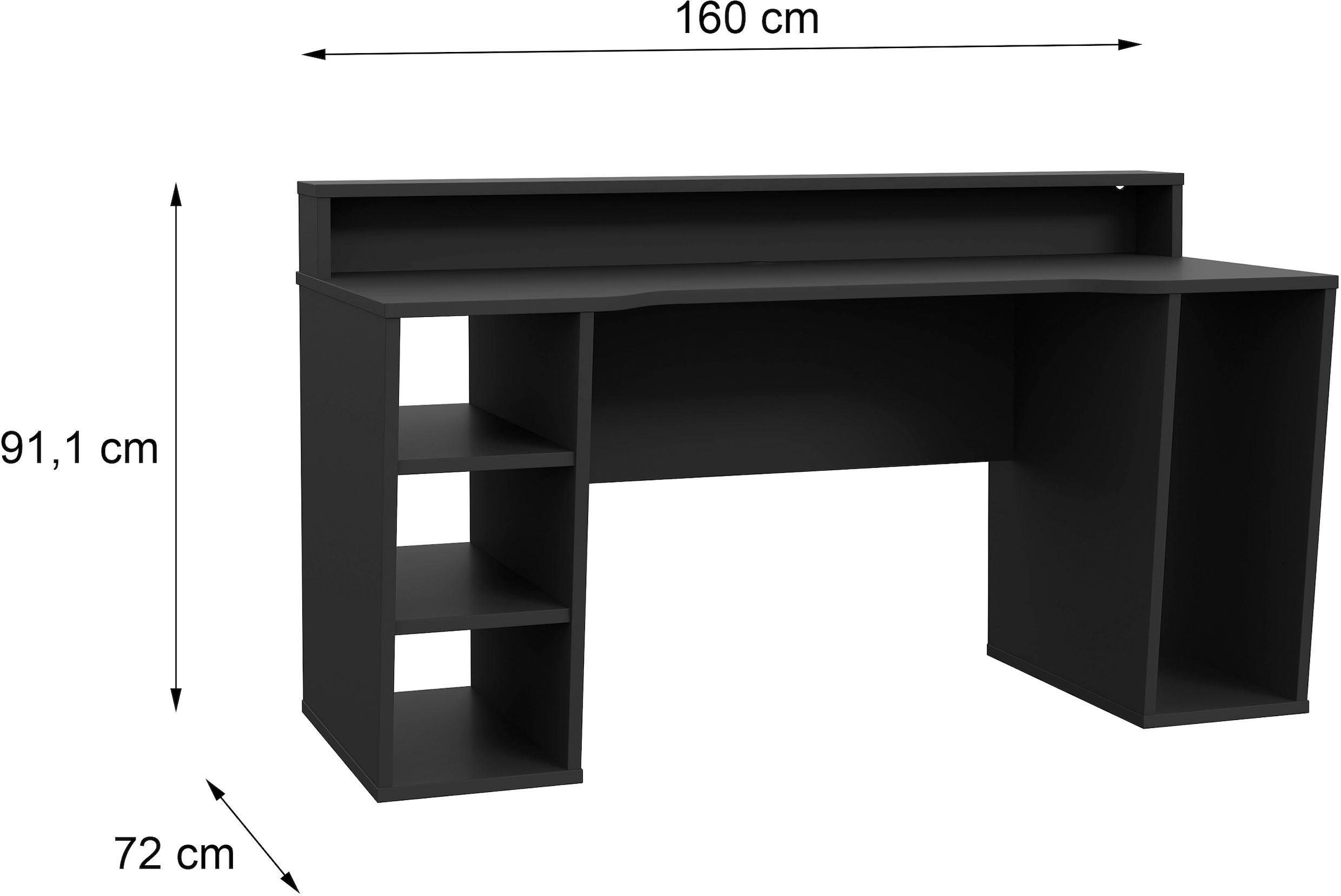 FORTE Gamingtisch »Tezaur«, wahlweise mit RGB-Beleuchtung