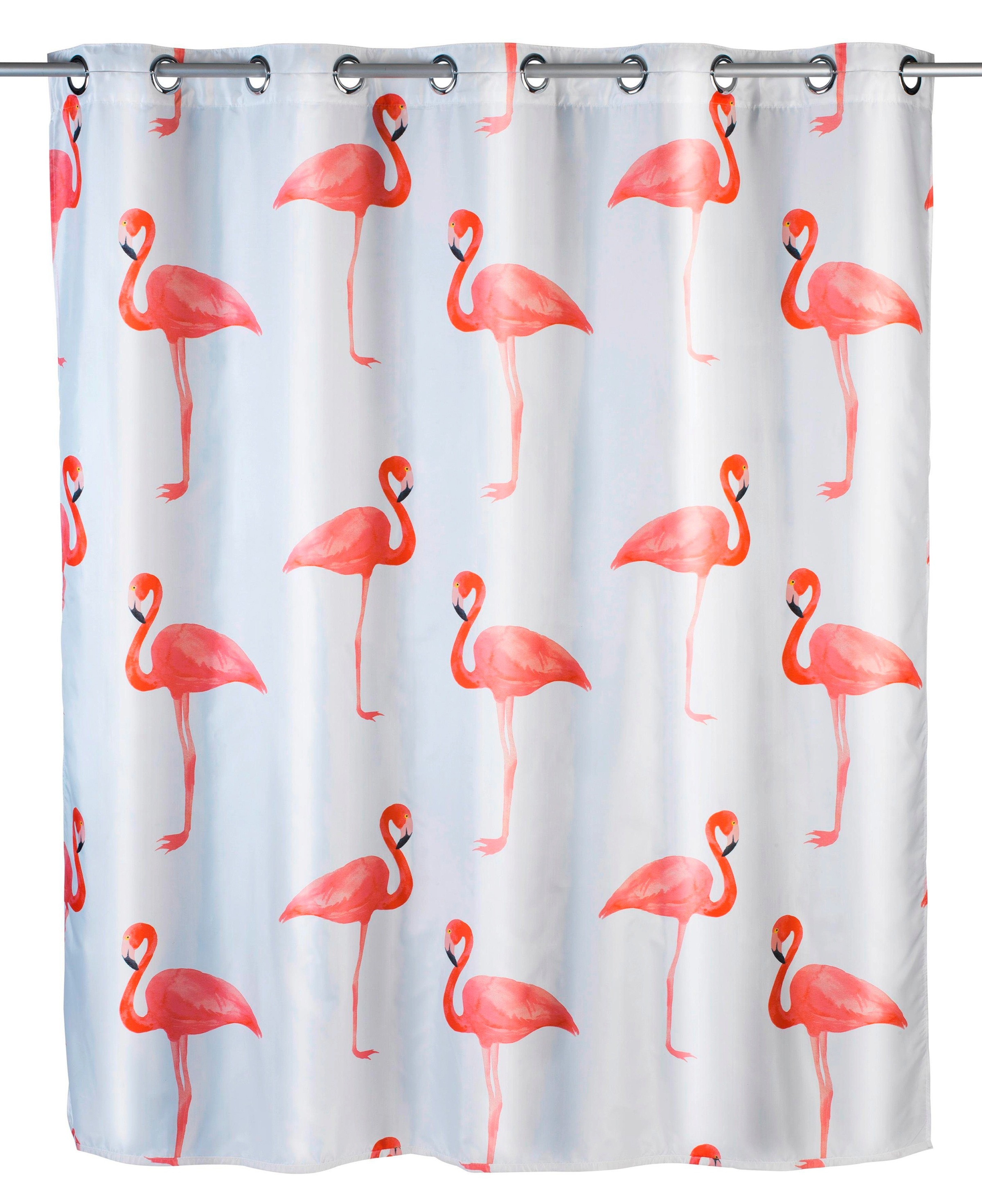 WENKO Duschvorhang »Flamingo«, Breite 200 cm, Höhe 180 cm