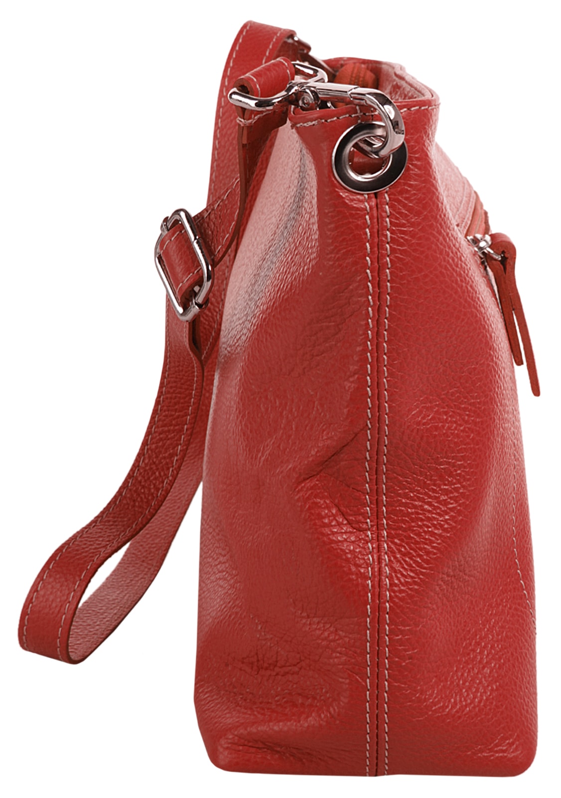 Samantha Look Umhängetasche echt Leder, Made in Italy