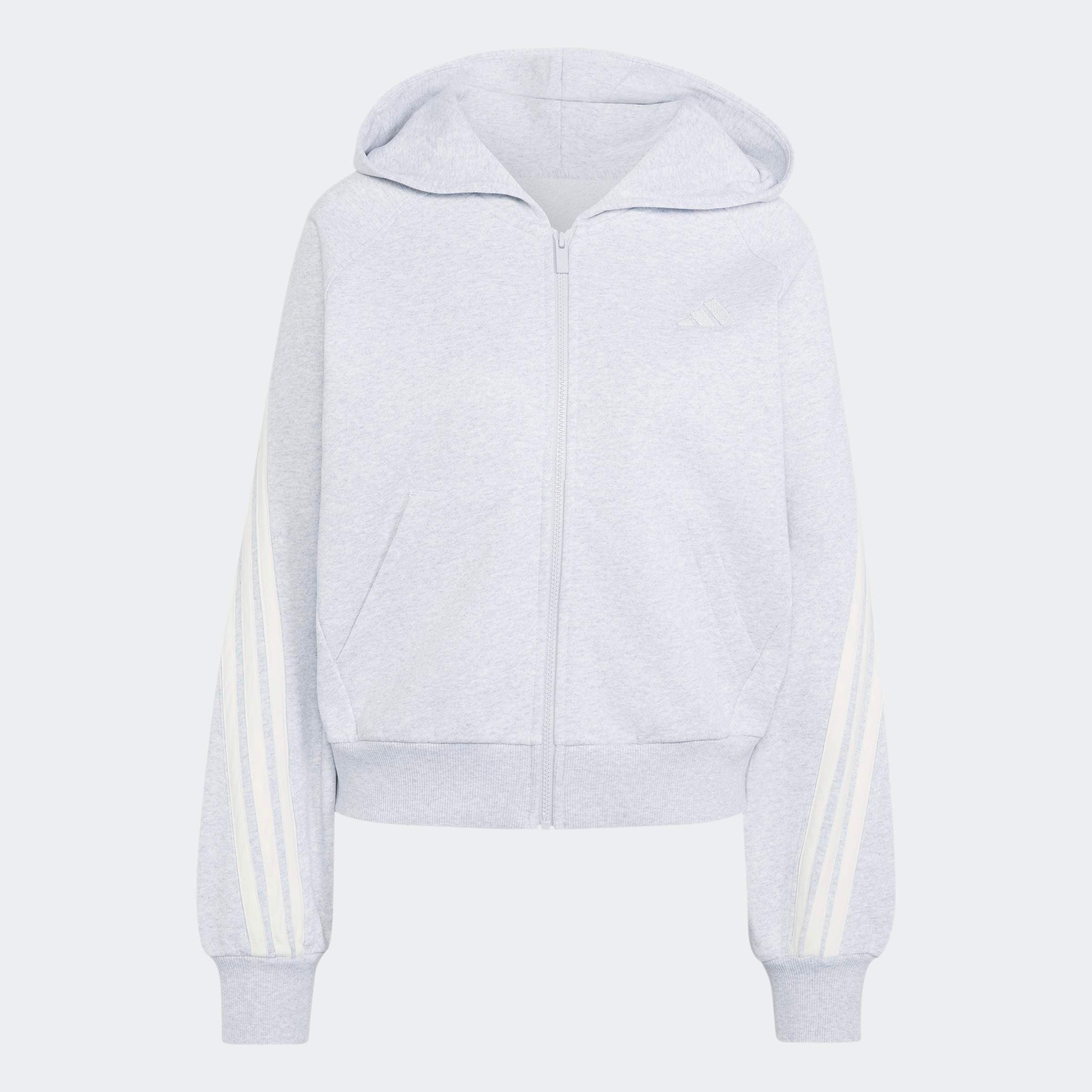 adidas Sportswear Kapuzensweatjacke »ADIDAS KIT 3-STREIFEN« Schwere Premium-Qualität, robuste Stoffstruktur