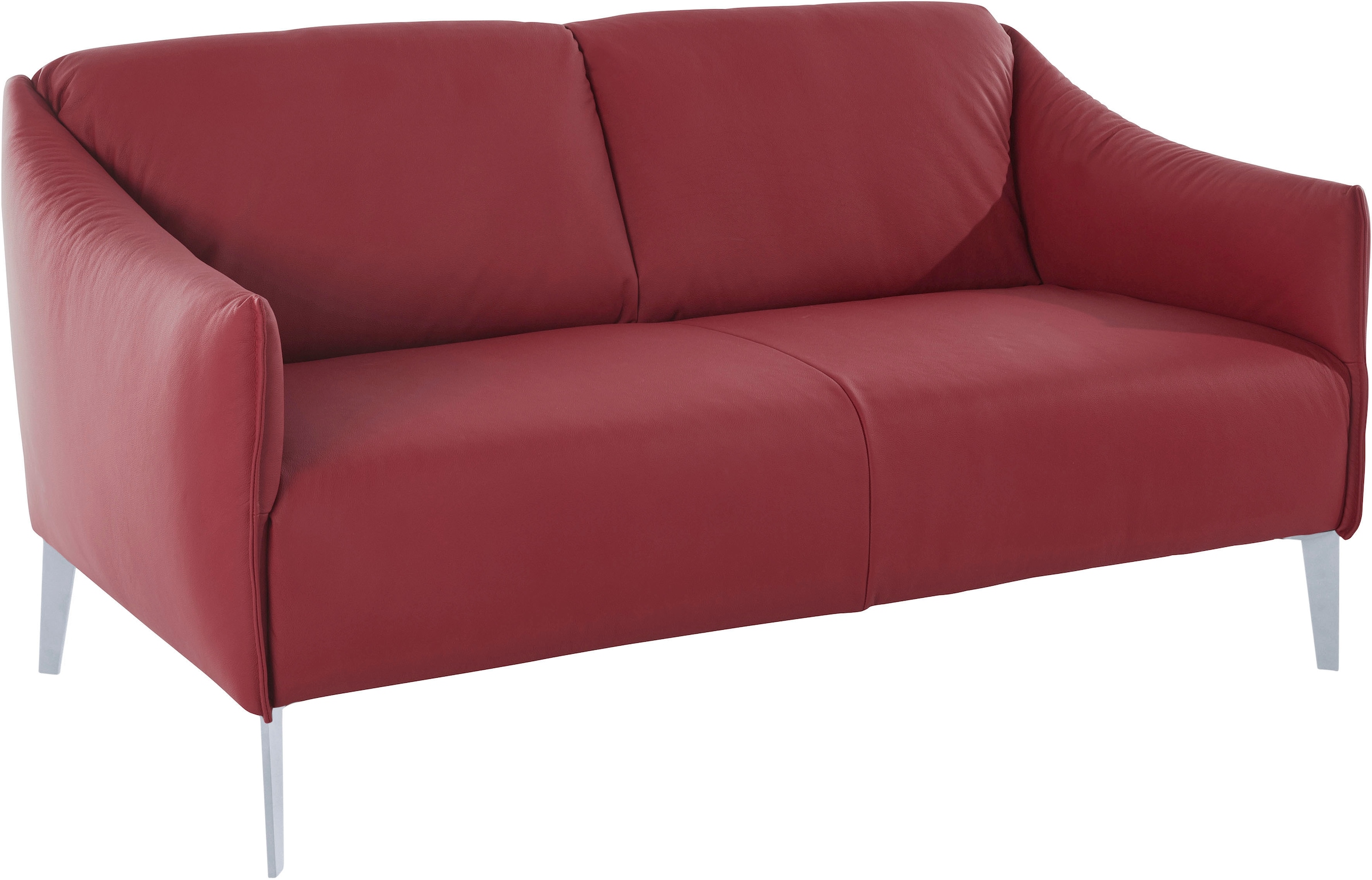 W.SCHILLIG 2-Sitzer »sally«, mit Metall-Winkelfüßen in Silber matt, Breite 154 cm