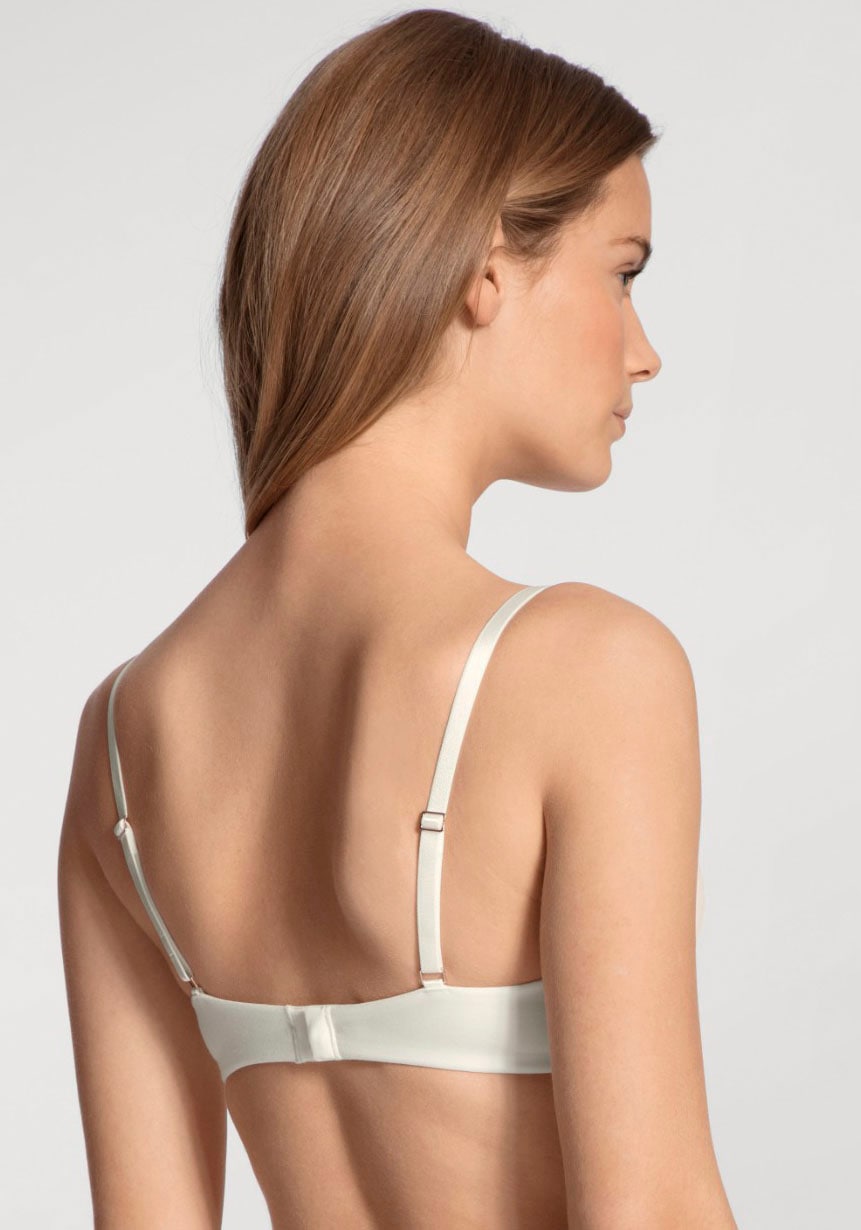 CALIDA Triangel-BH »Cate«, Satinblende, ohne Bügel, Single-Jersey Qualität, elastisch, weich
