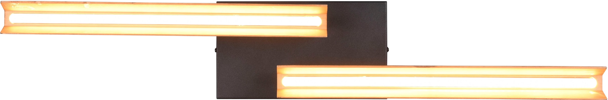TRIO Leuchten LED Deckenleuchte »Kerala«, 2 flammig-flammig, Deckenlampe  aus Holz + Metall, schwenkbar, 3 Dimmstufen, LED warmweiß im OTTO Online  Shop