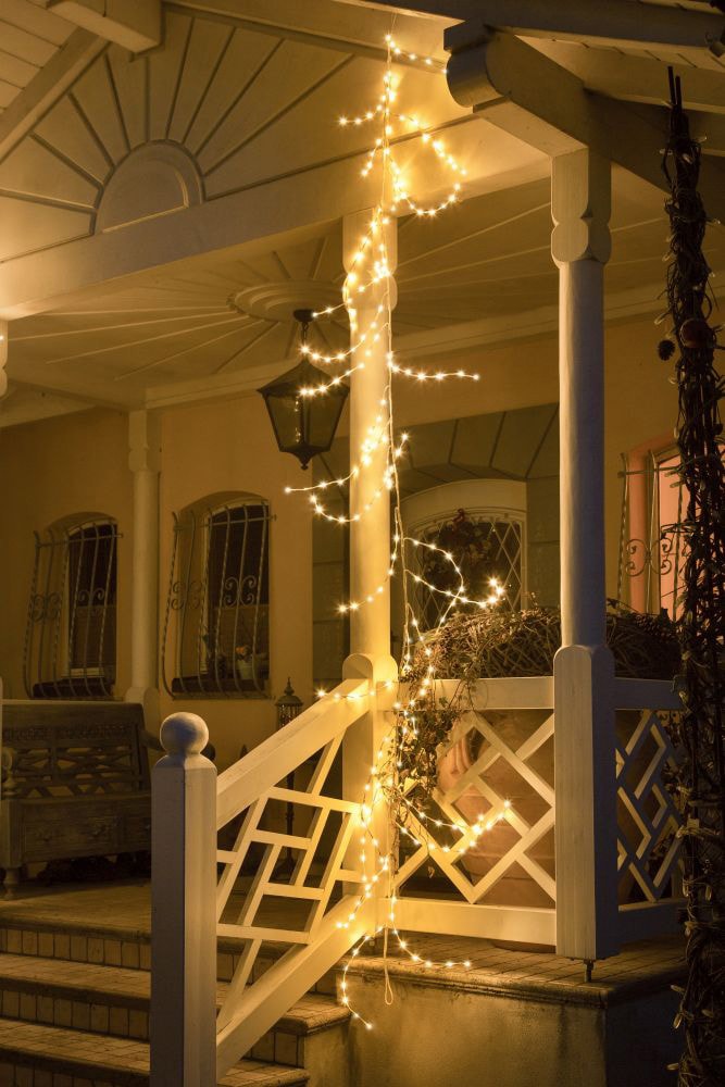 KONSTSMIDE LED-Lichterkette »Weihnachtsdeko aussen«, variabel als  Lichterkranz/Lichtergirlande, weiß, 240 warm weiße Dioden kaufen online bei  OTTO | Fensterleuchter