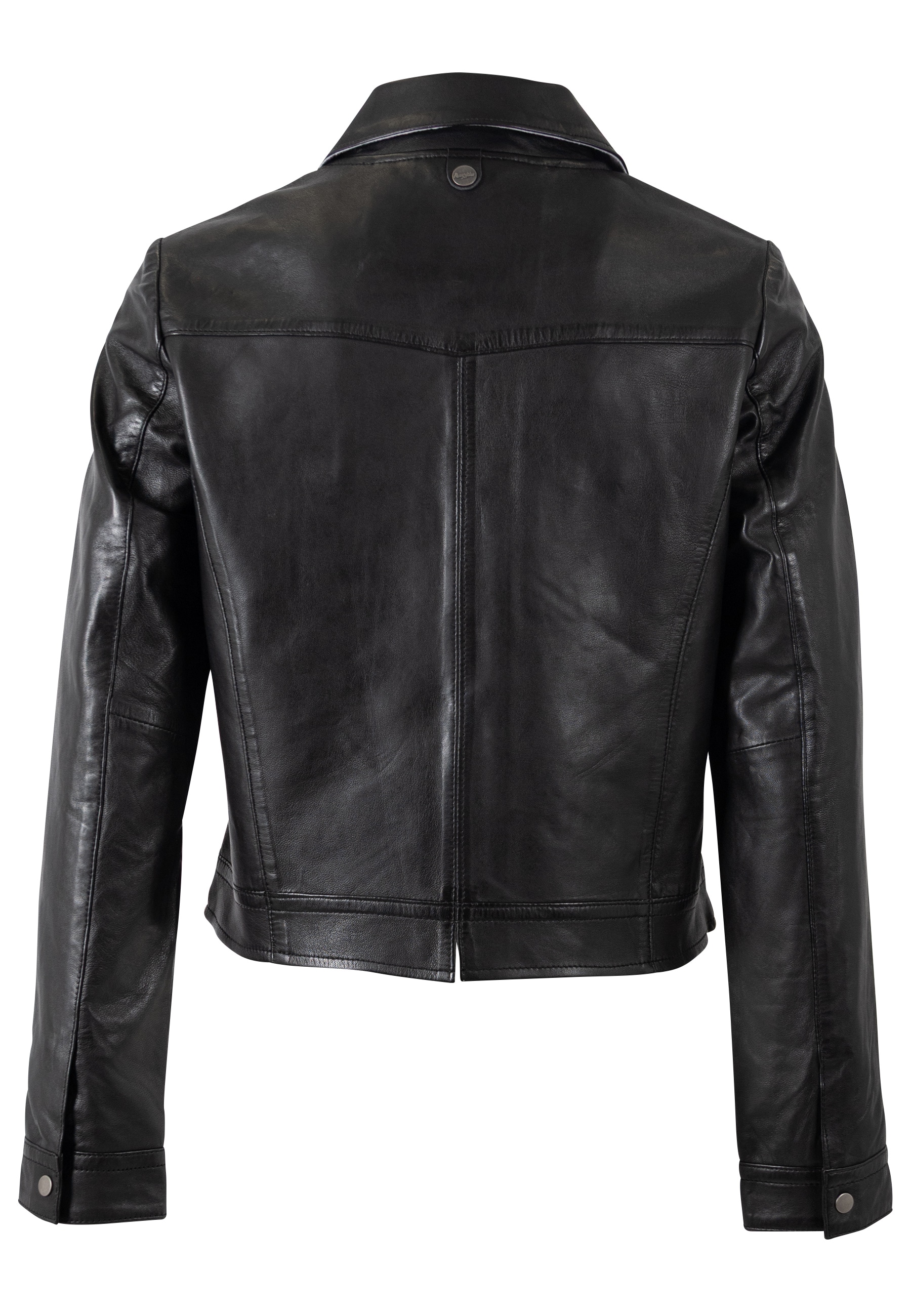 Mauritius Lederjacke »MWFeodora« Hemdjacke mit Umlegekragen