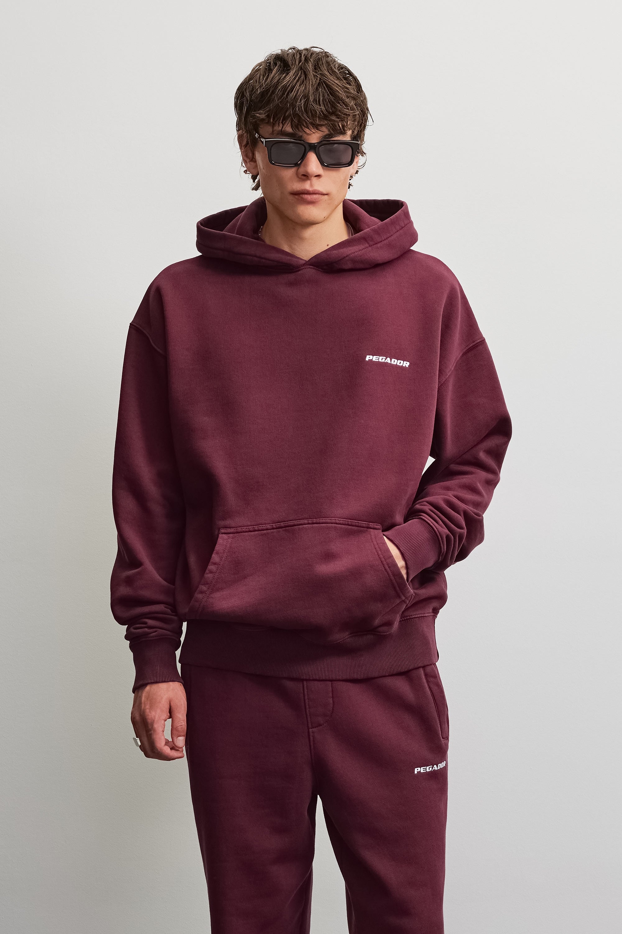 PEGADOR Kapuzensweatshirt »Logo Oversized Hoodie«, Baumwollmischung, oversize

