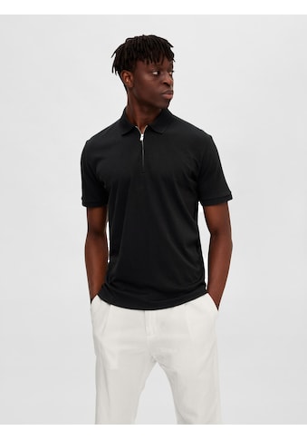 Poloshirt »SLHFAVE ZIP SS POLO NOOS«