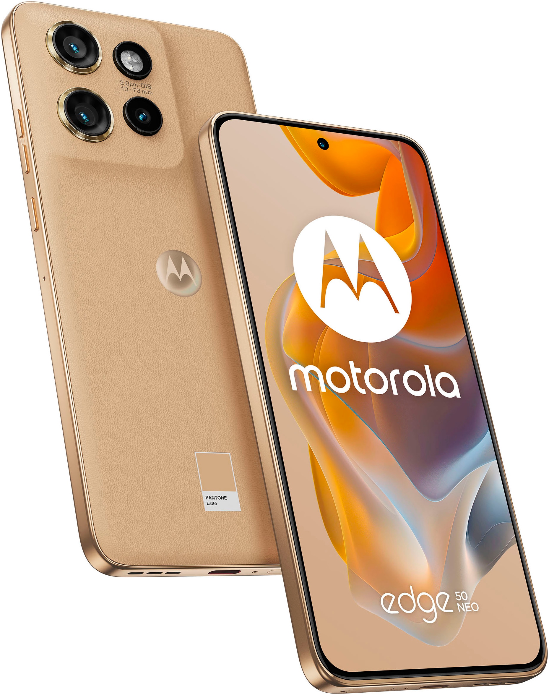 Motorola Smartphone »edge50 Neo 512 GB«, Latte, 512 GB Speicherplatz