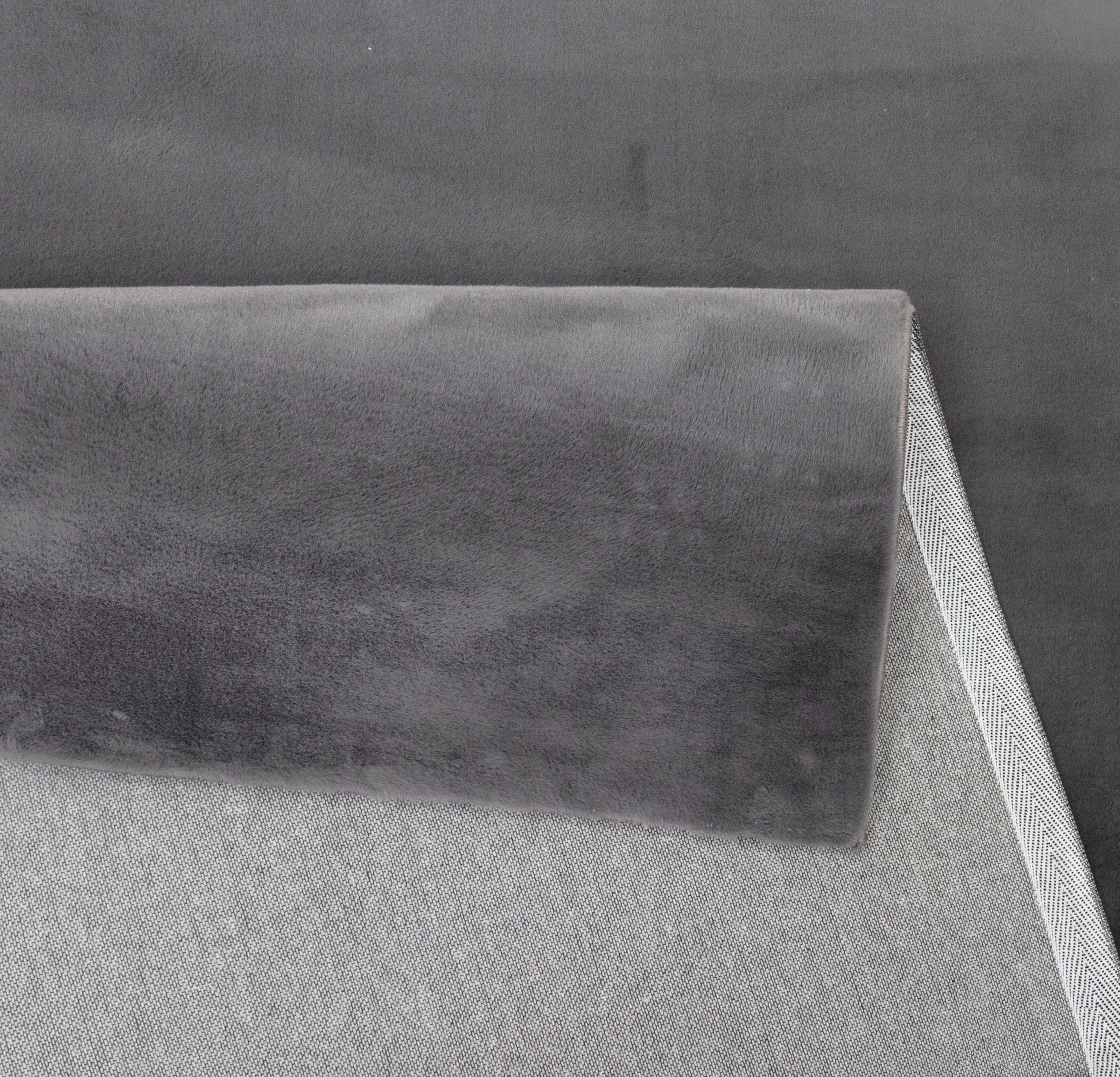 my home Fellteppich »Balu, Kunstfellteppich, Modern, Langflor Teppich« rechteckig 20 mm Höhe Kaninchenfell-Haptik, kuschelig, weich, Wohnzimmer, Schlafzimmer