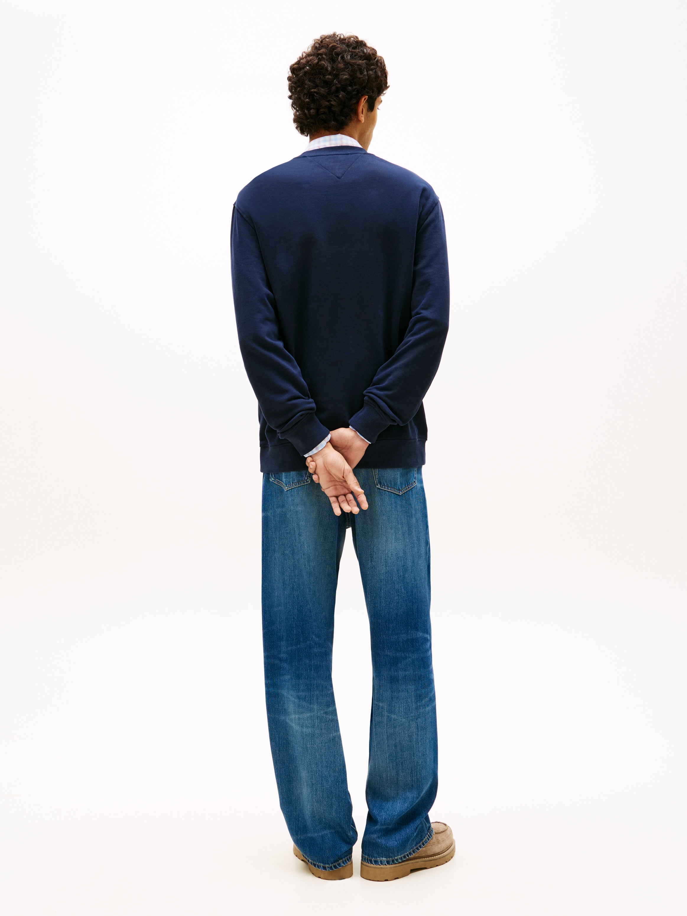 Tommy Jeans Sweatshirt »TJM REGULAR SIGN STRIPE«, Regular fit mit Markenprint
