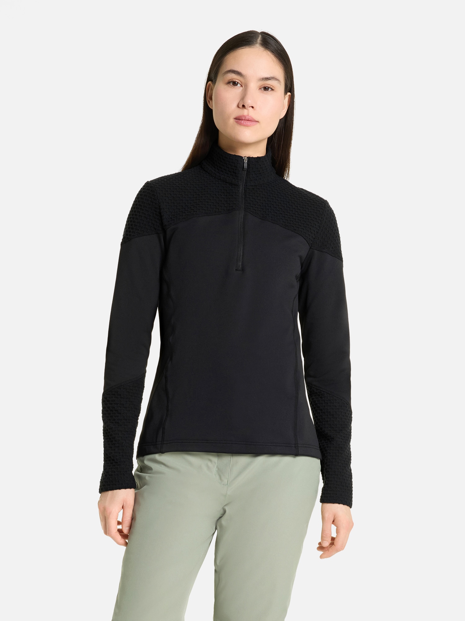 Ziener Sweatshirt »JADORA-Z DAMEN«, warm, elastisch, halber Front-Reißverschluss
