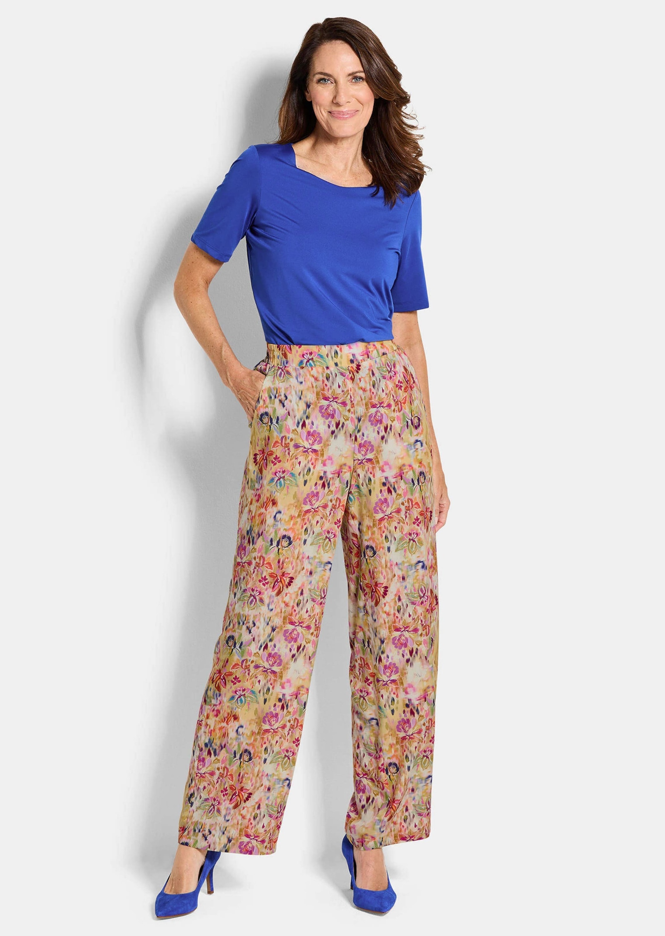 GOLDNER 2-in-1-Hose »Weite Hose VERA aus Viskose«