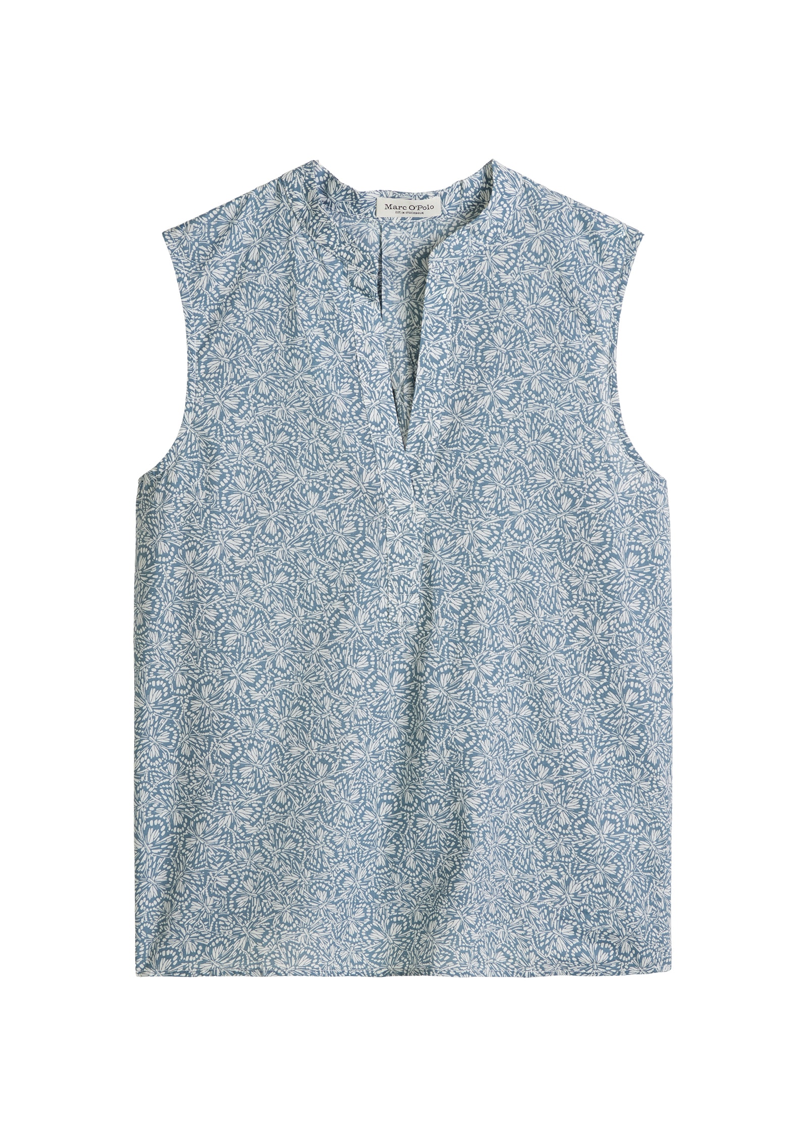 Marc O'Polo Blusentop loose aus bedrucktem Baumwoll-Voile