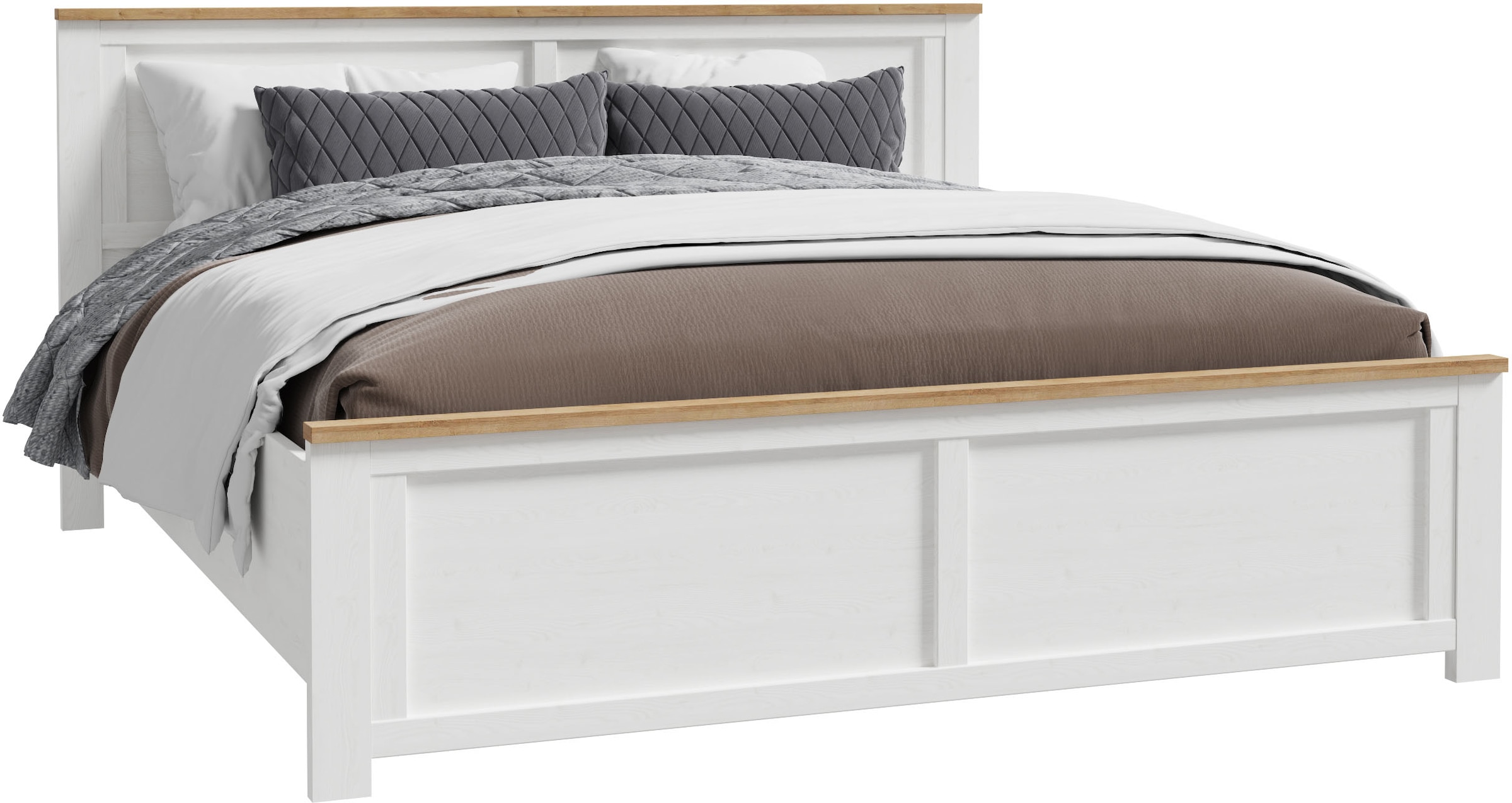 FORTE Bettgestell »Bohol« Landhaus, 180 x 2,00 mtr Liegefläche