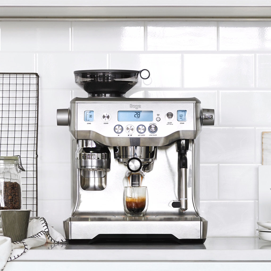 Sage Espressomaschine »the Oracle SES980BSS«