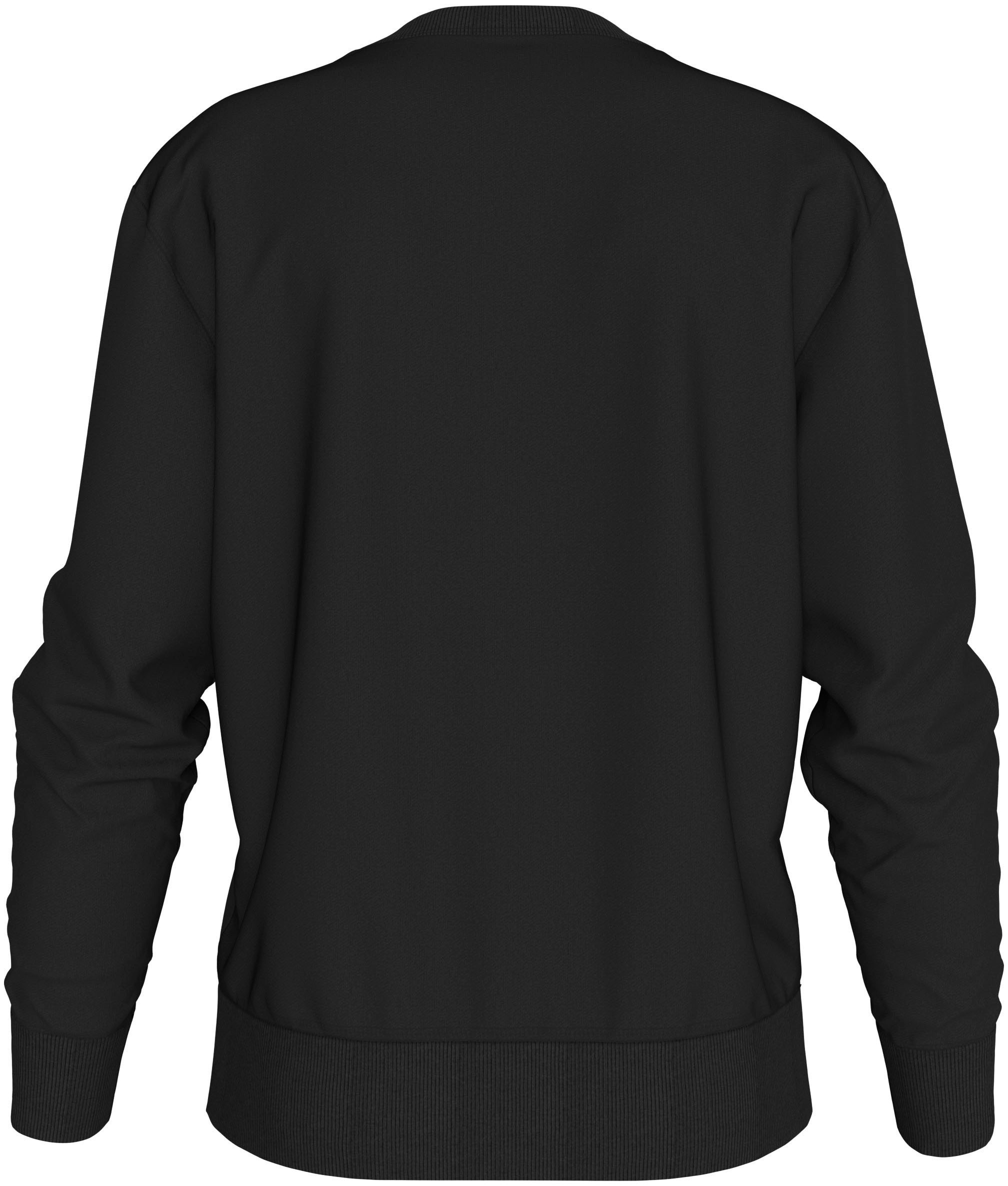 Calvin Klein Jeans Sweatshirt »WOVEN LABEL CREW NECK«, Logostickerei