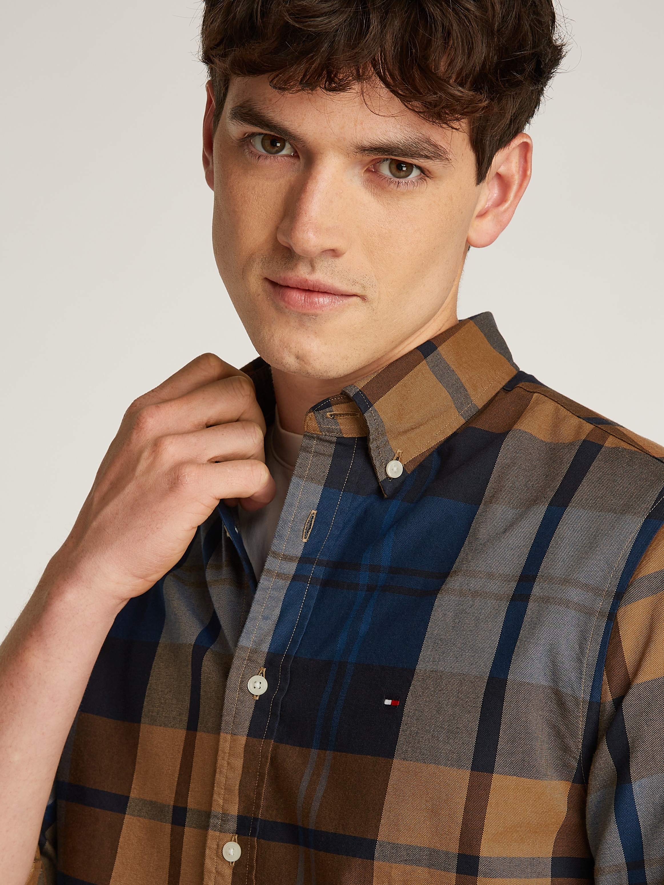 Tommy Hilfiger Langarmhemd »OXFORD BLACKWATCH CHK RF SHIRT«