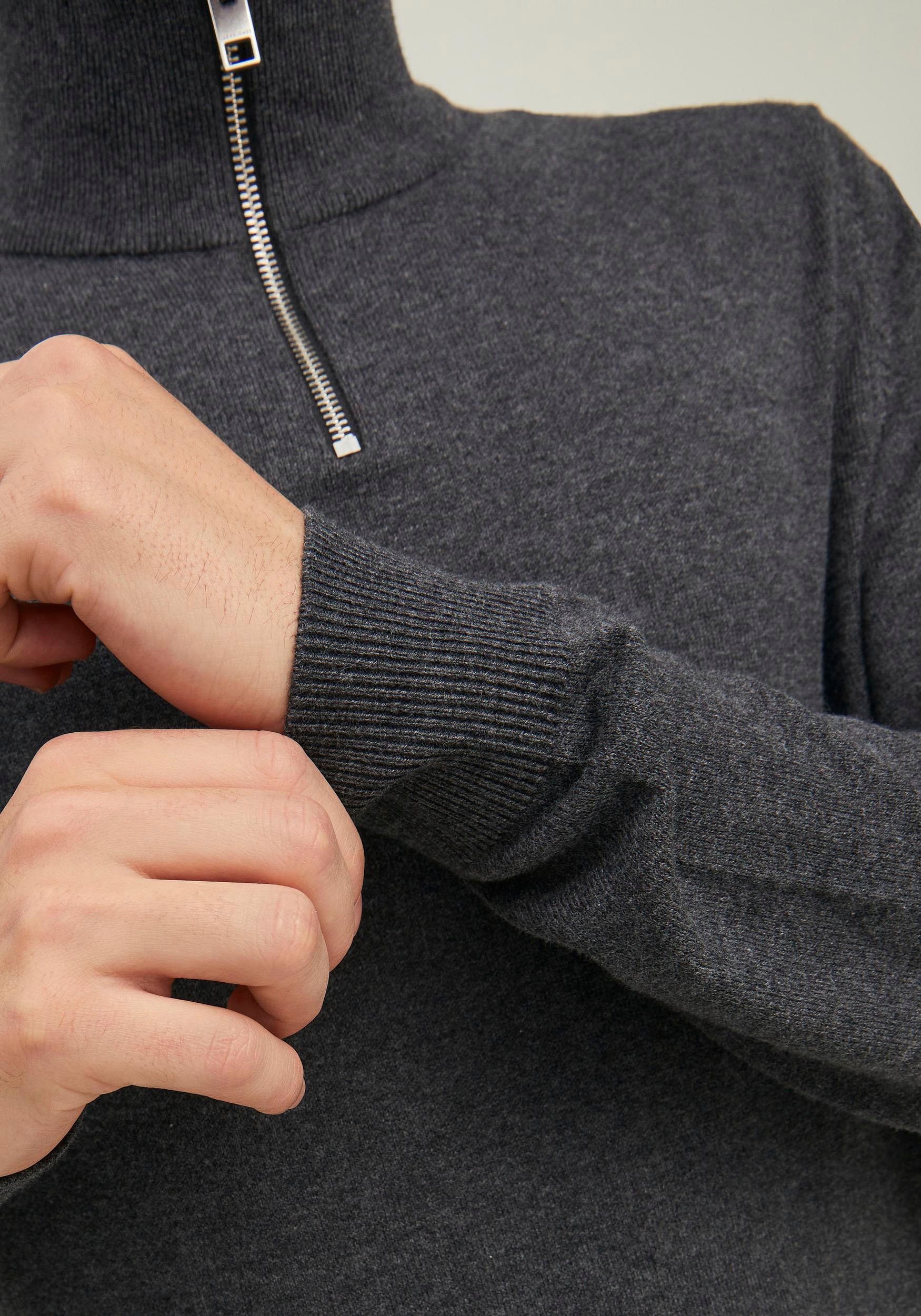 Jack & Jones Rundhalspullover »EMIL KNIT HALF ZIP«
