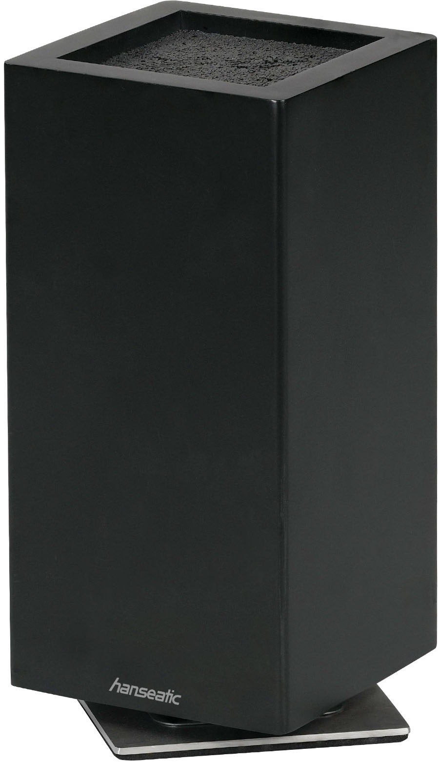 Hanseatic Magnet-Messerblock »hanseatic PREMIUM, Messerblock aus Gummibaumholz«, 1 tlg., elegantes Design, herausnehmbarer Borsteneinsatz, 360-Grad-drehbar