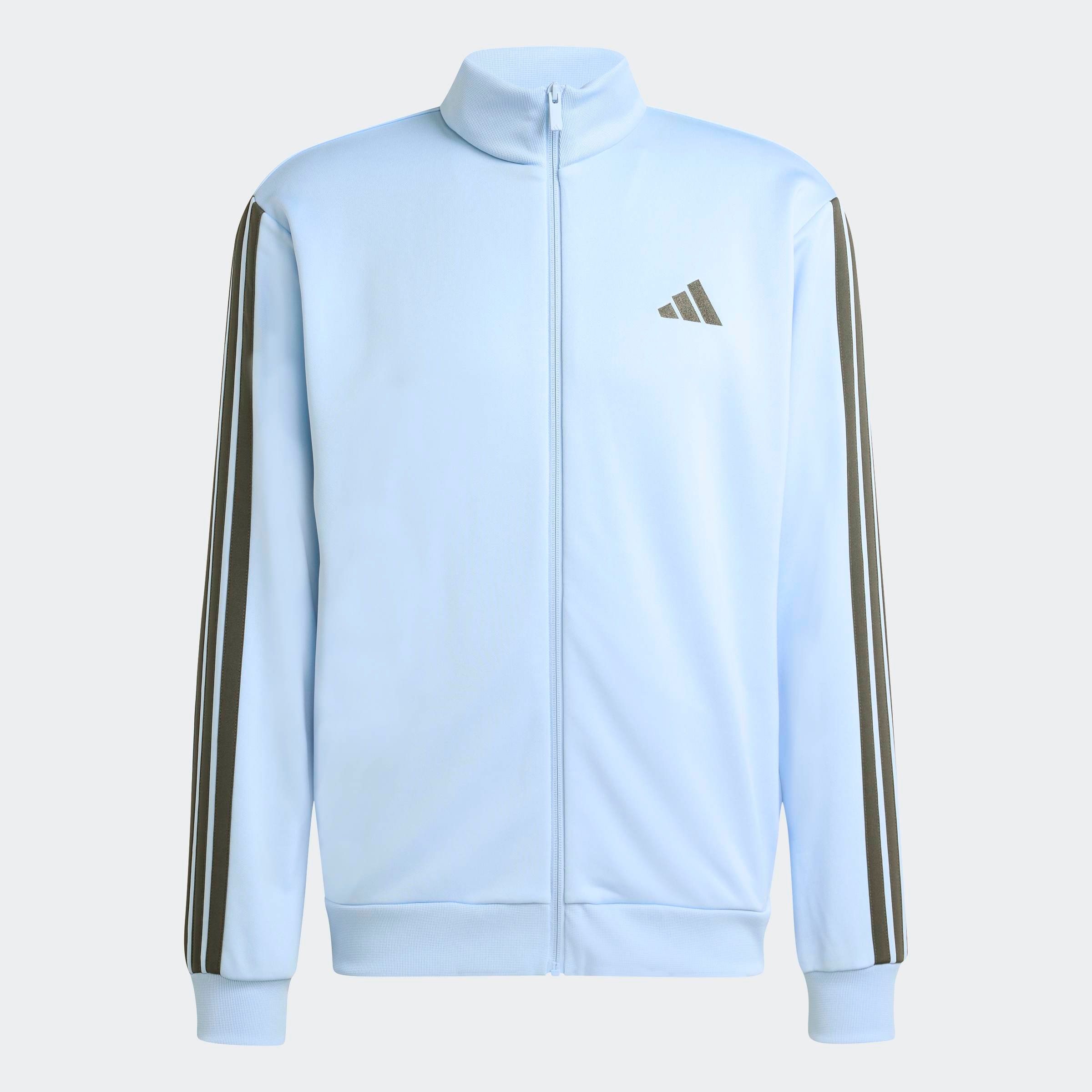 adidas Sportswear Trainingsanzug »3-STREIFEN FRENCH TERRY« 2 tlg. zweiteiliges Set, aus French-Terry-Material, mit Rippdetails