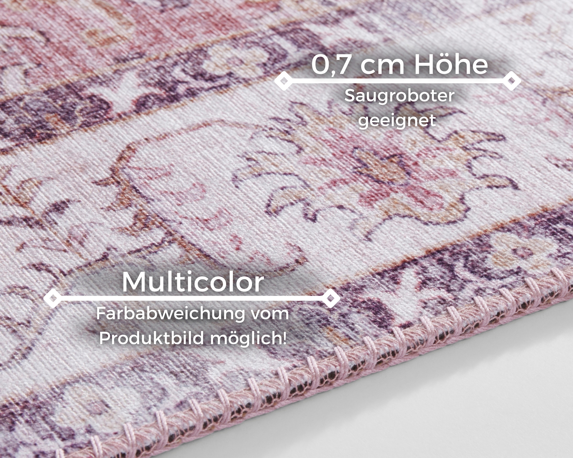 NORTHRUGS Teppich »Vivana« rechteckig 5 mm Höhe Orientalisch, Läufer, Vintage, Wohnzimmer, Schlafzimmer, Esszimmer