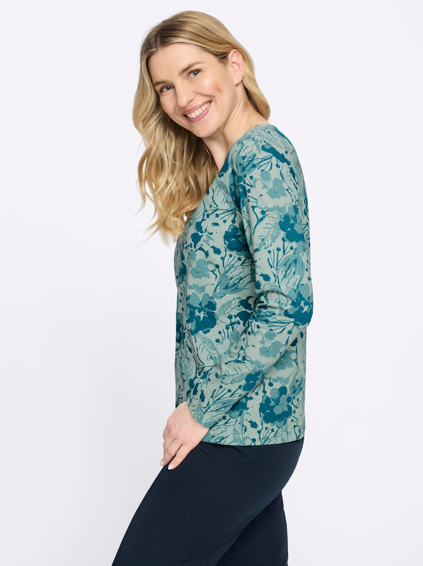 Classic Basics Langarmshirt »Rundhals-Shirt« 1