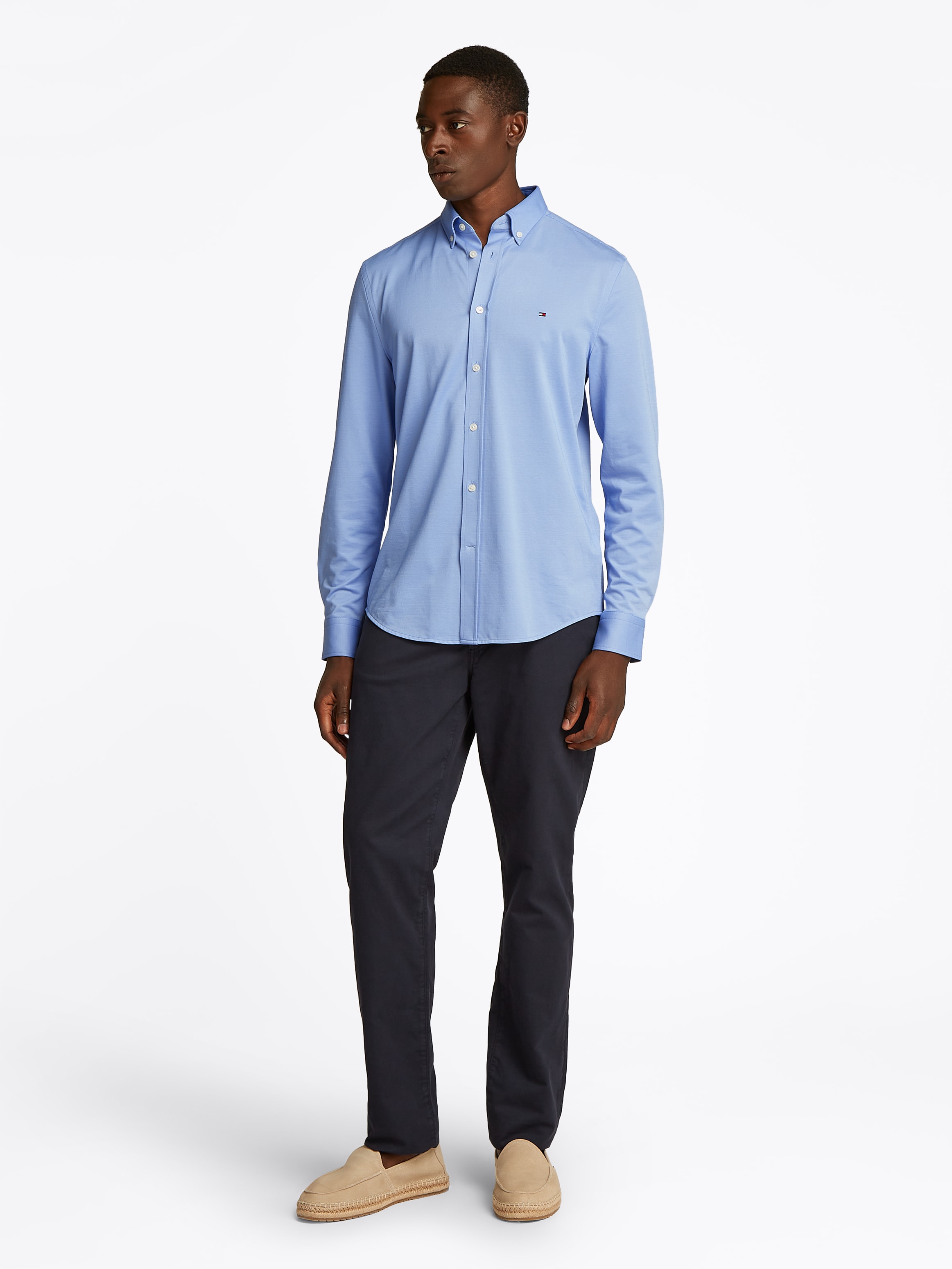 Tommy Hilfiger Langarmhemd »PERFORMANCE TWO TONE SF SHIRT«