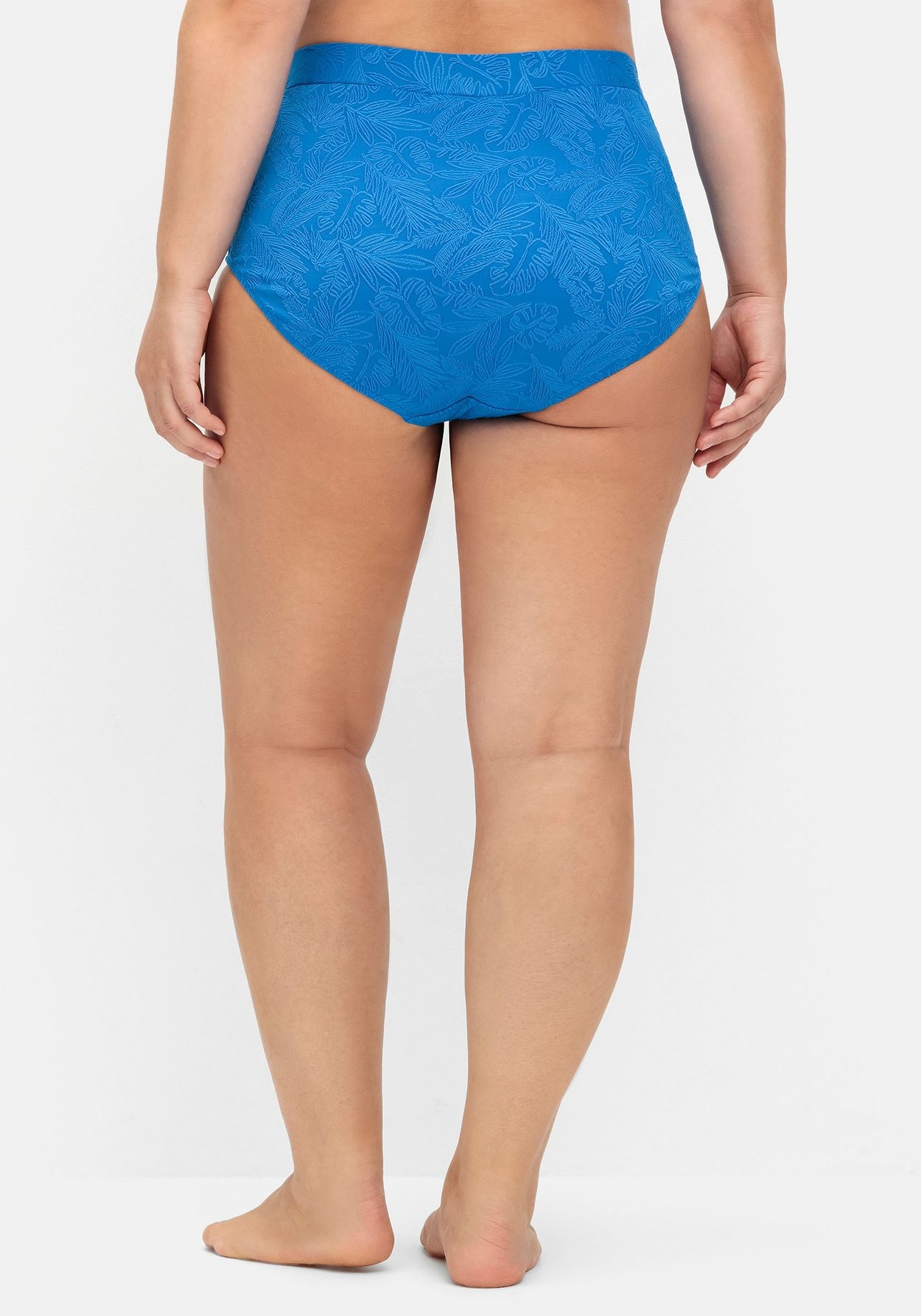 Sheego Bikini-Hose »Hohe formende Bikinihose mit Blumen-Struktur«
