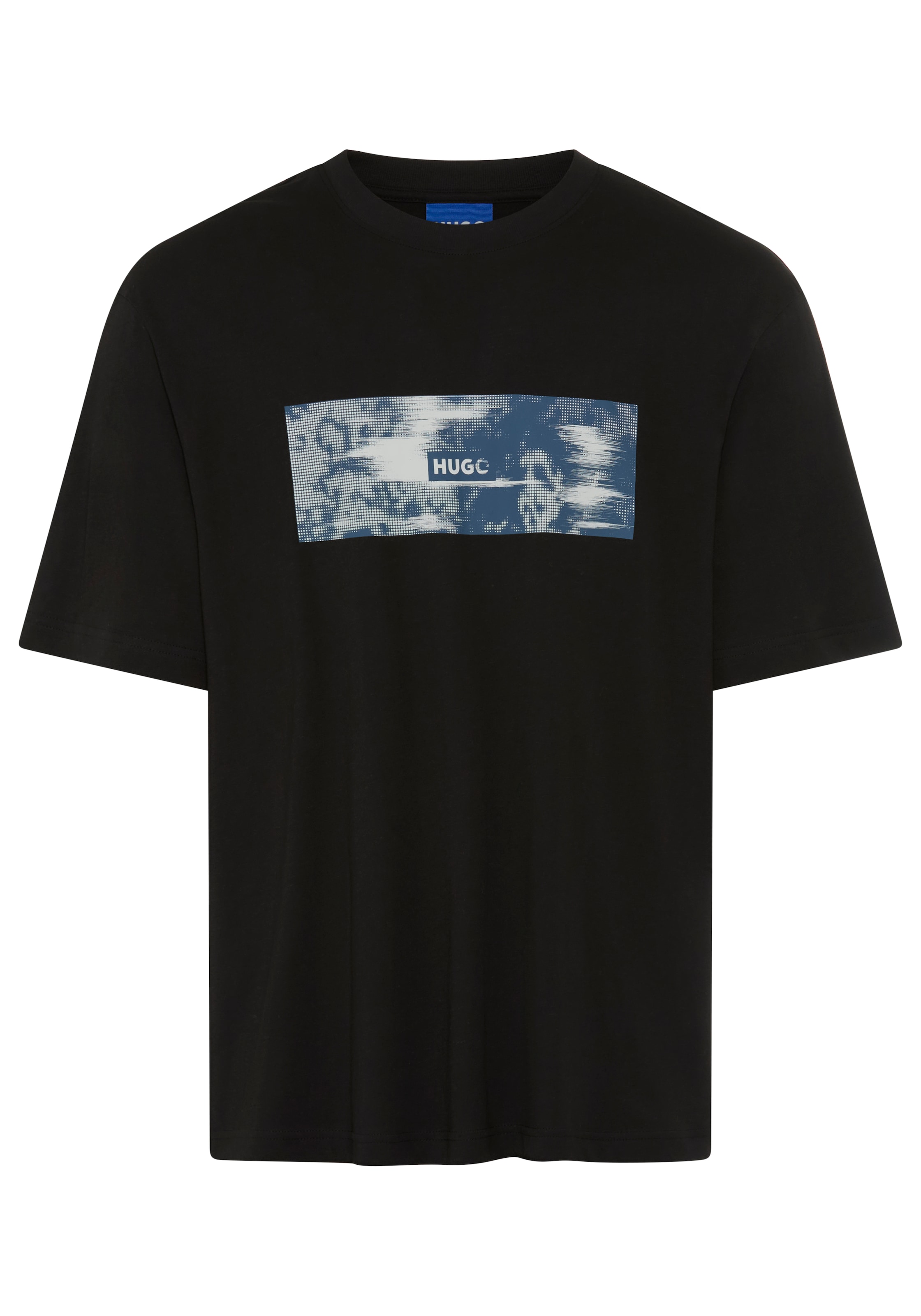 HUGO Blue T-Shirt »Napolux«, Rundhalsausschnitt, regular fit, Logodruck