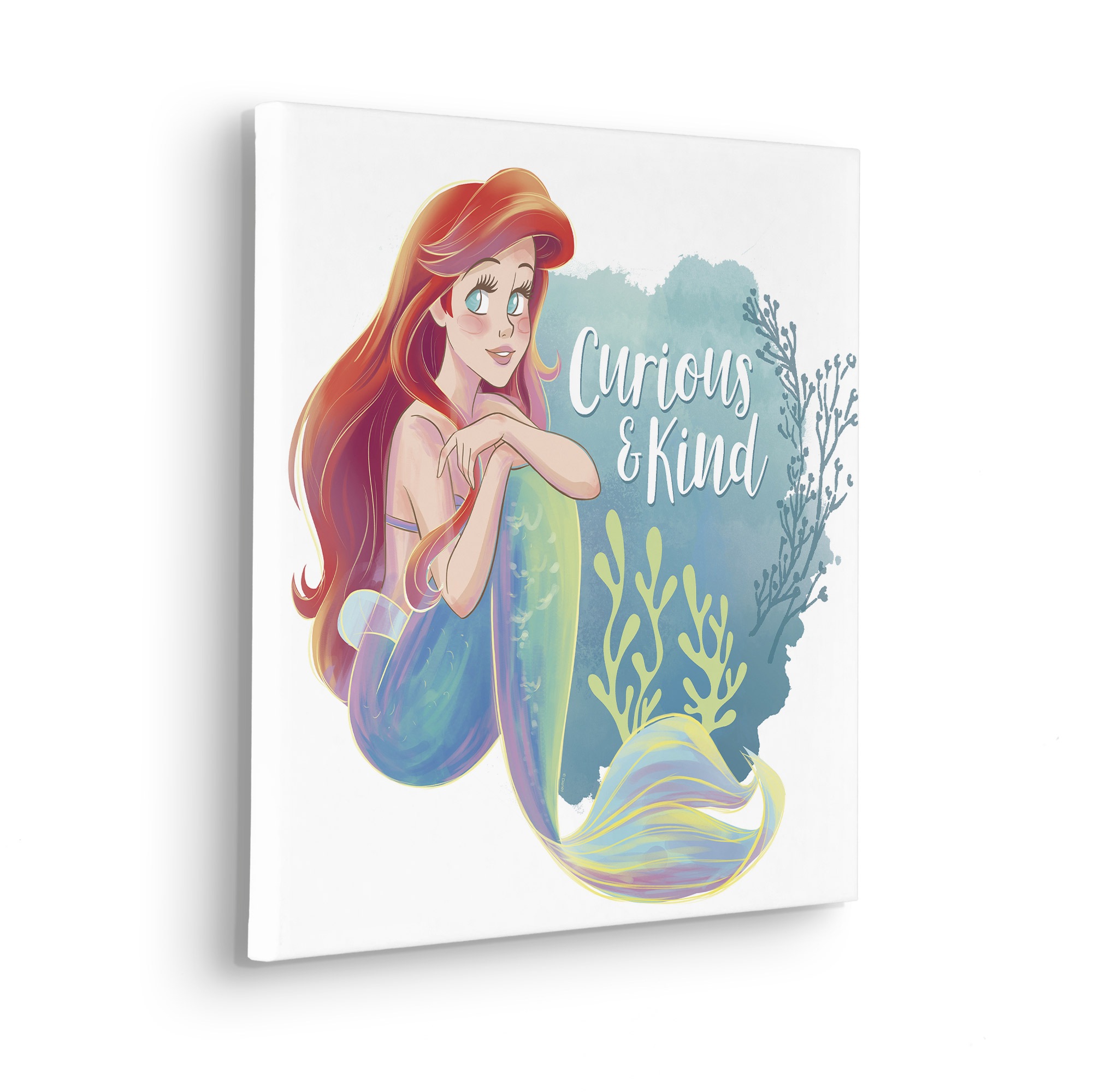 Komar Leinwandbild »Disney Ariel Curious & Kind«, Disney, (1 St.), 40 x 40 cm (Breite x Höhe) - Kinderzimmer, Dekoration
