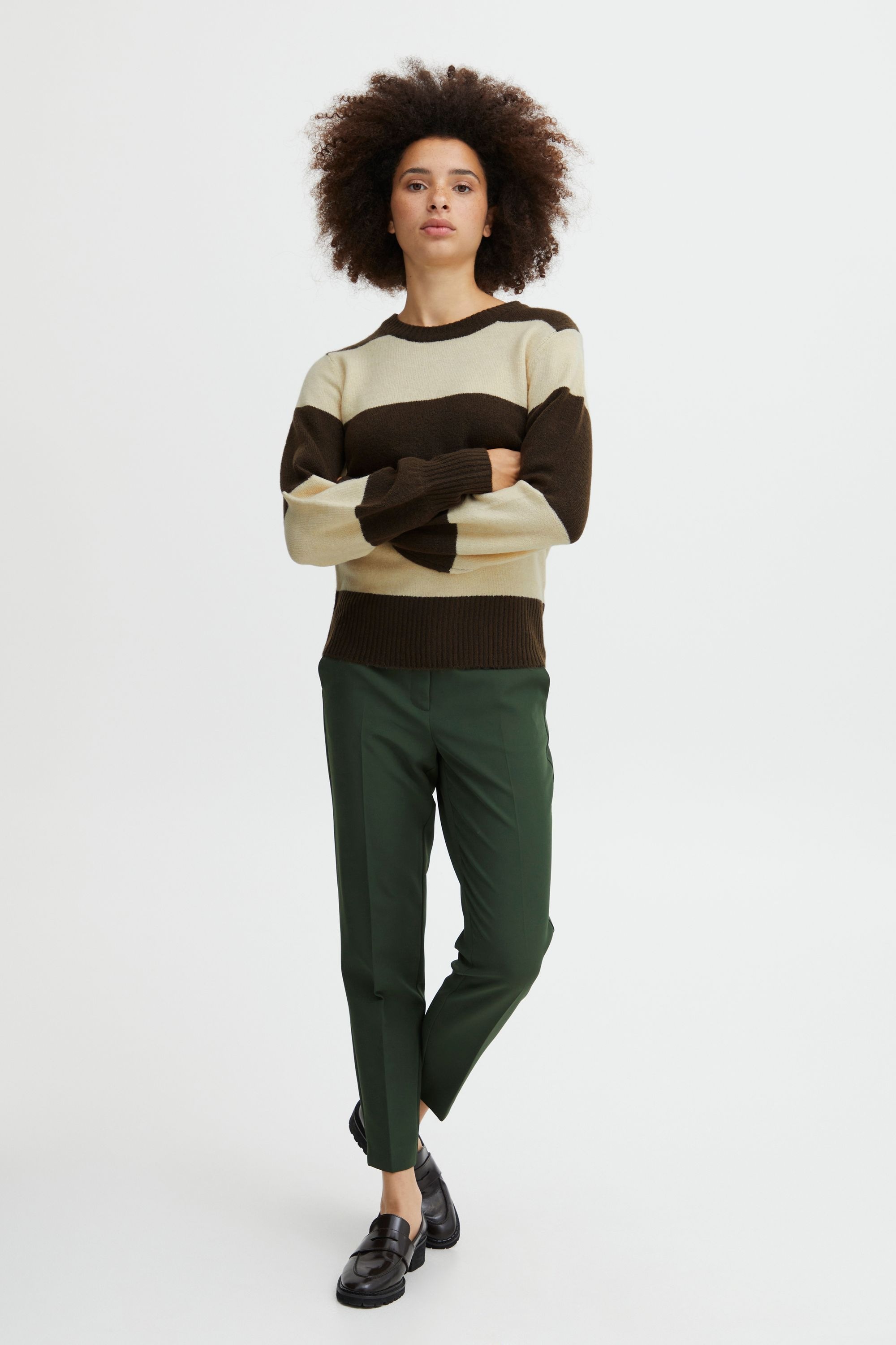 Ichi Strickfleece-Pullover »Strickpullover IHEden«