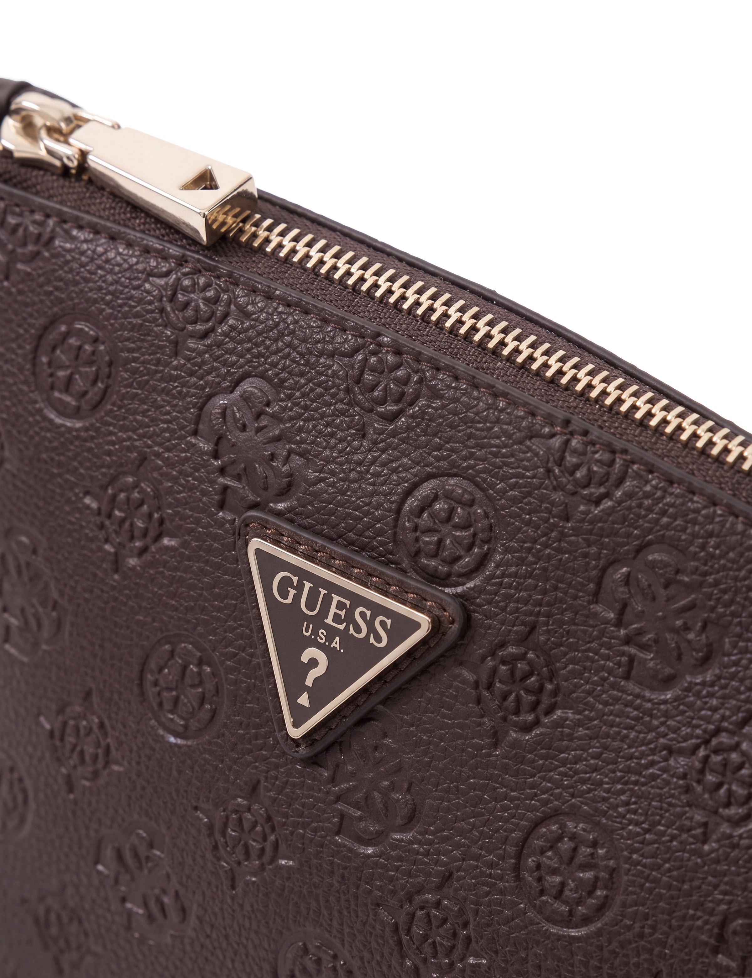 Guess Kosmetiktasche »LENWOOD TOP ZIP COSMETIC« Waschbeutel, Wash Bag, Kosmetiktasche mit Reißverschluss