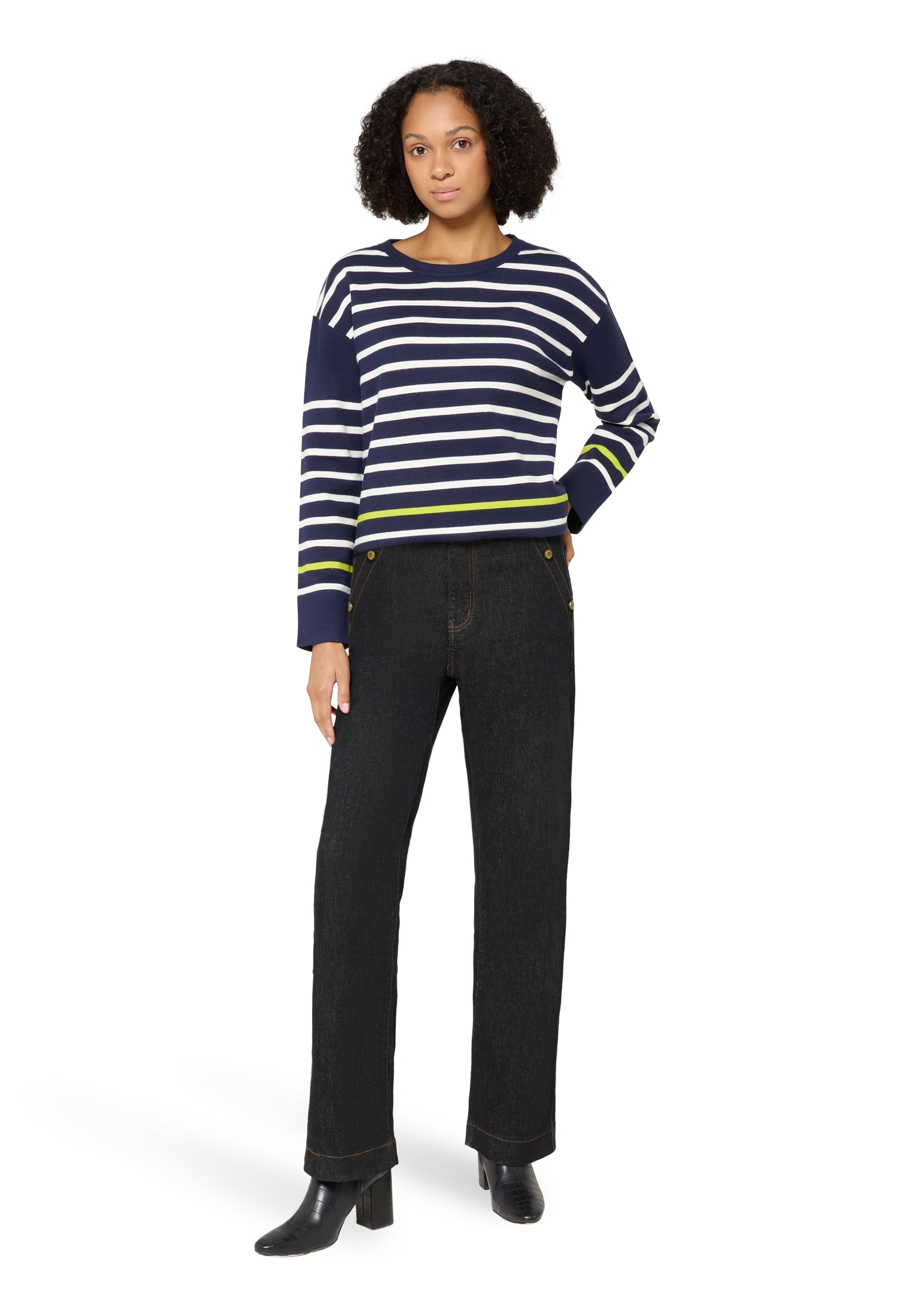 Cartoon Strickpullover »Strickpullover mit Rundhalsausschnitt«