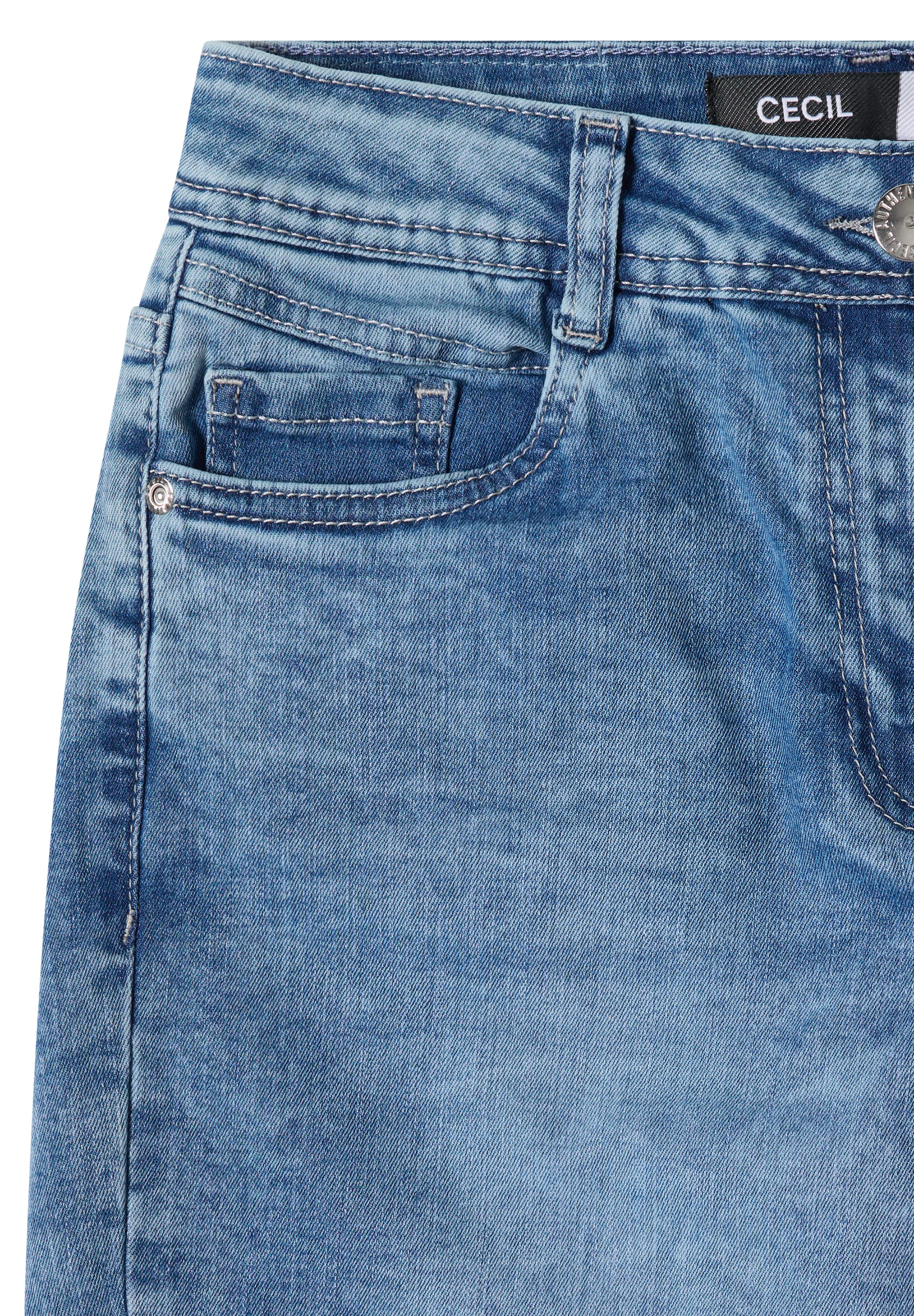 Cecil Bermudas »Style Neele«  Sommer-Jeans_Bermuda im Loose Fit / mit modischem Saum