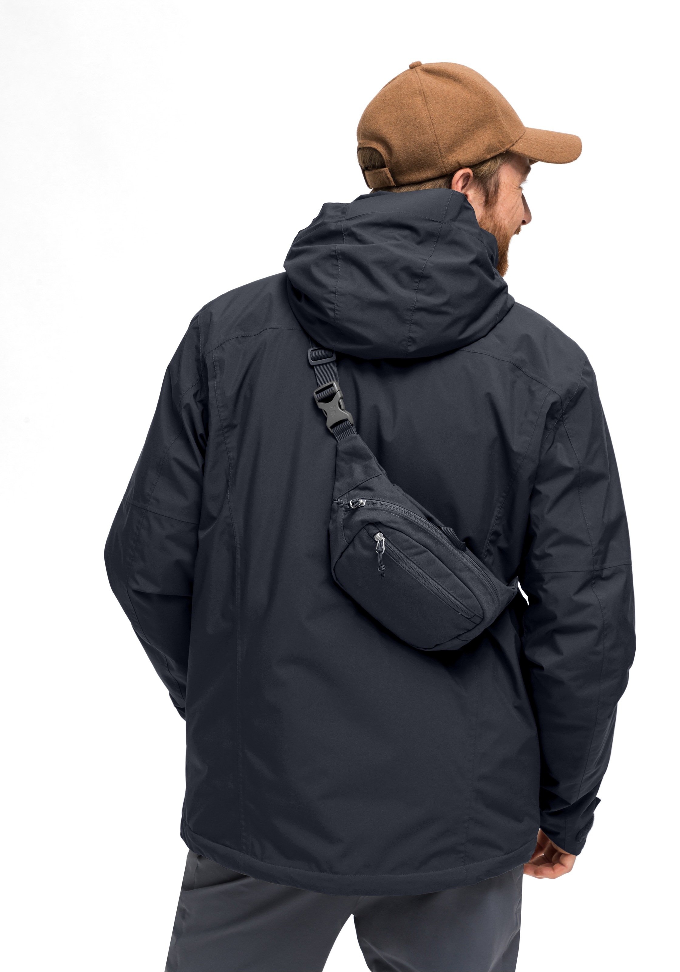 Maier Sports Regenjacke »Metor Therm Rec M« warme Herren Jacke mit Kapuze, Winterjacke wasserdicht atmungsaktiv