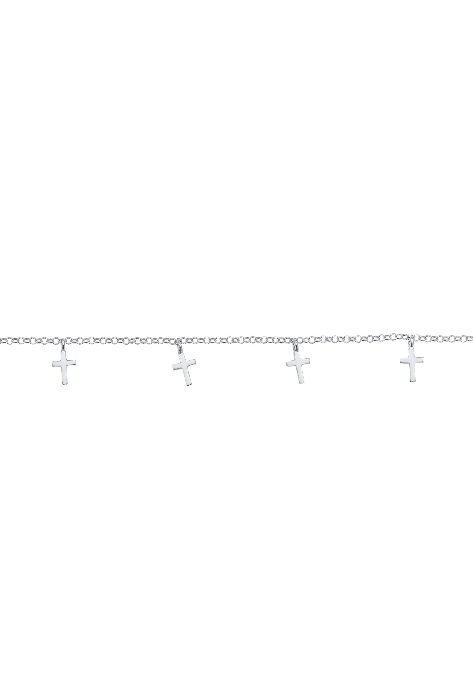 Elli Choker »Halskette Choker Kreuz Glaube Religion Talisman 925 Silber«
