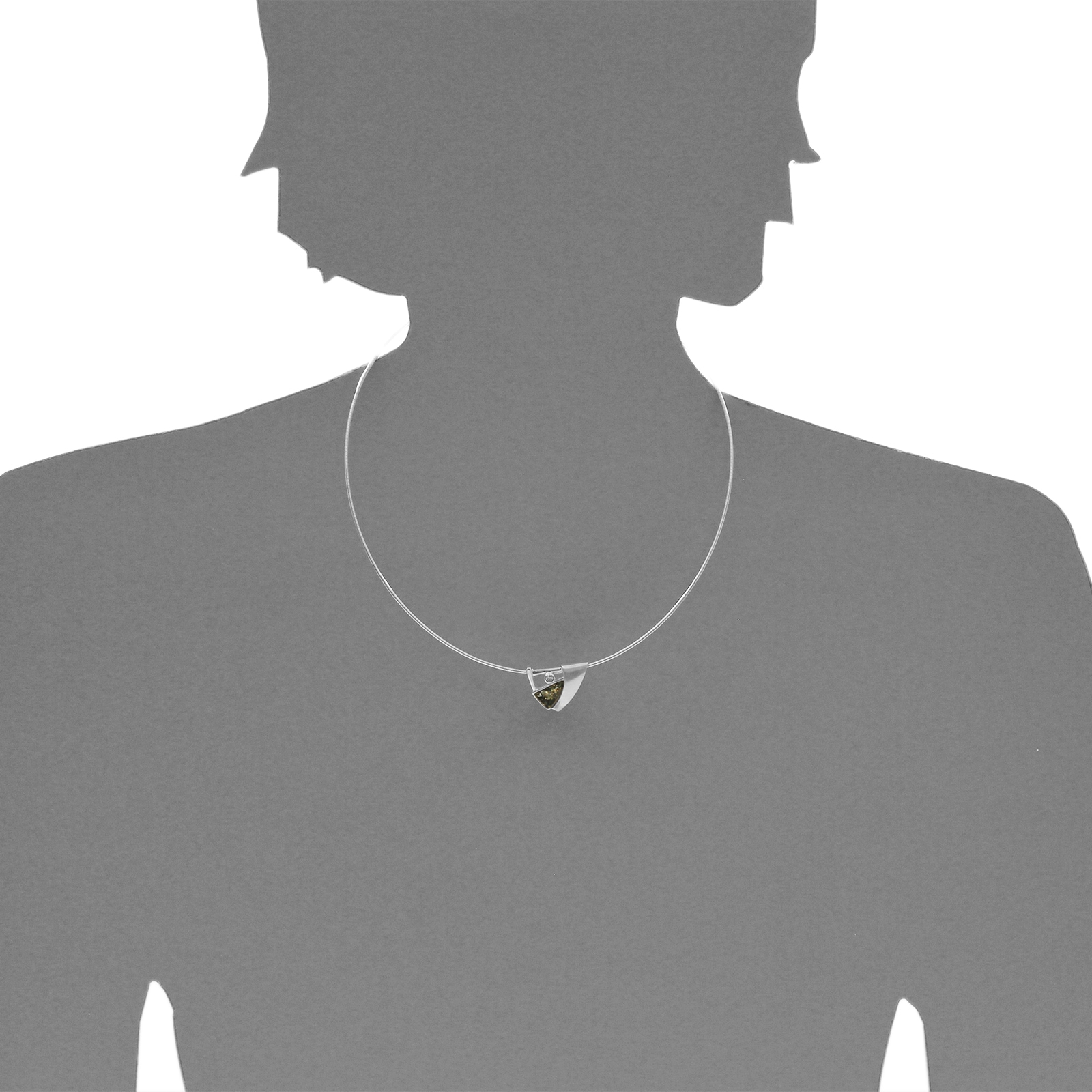 OSTSEE-SCHMUCK Kette mit Anhänger »- Sigri - Silber 925/000 - Bernstein/Zirk.«