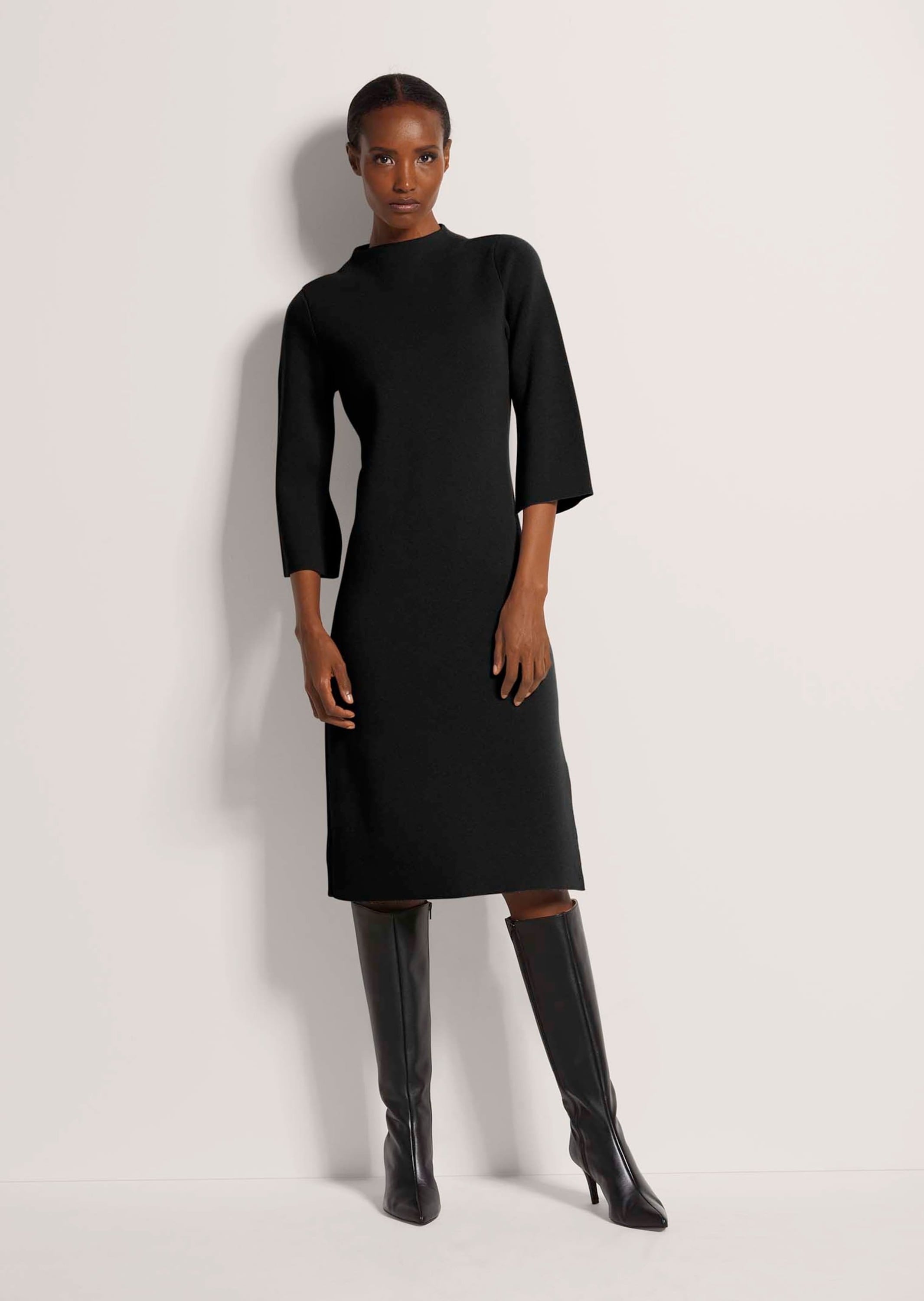 MADELEINE Strickkleid »Strickkleid Halbarm Kaschmir-Strickkleid in Midilänge«