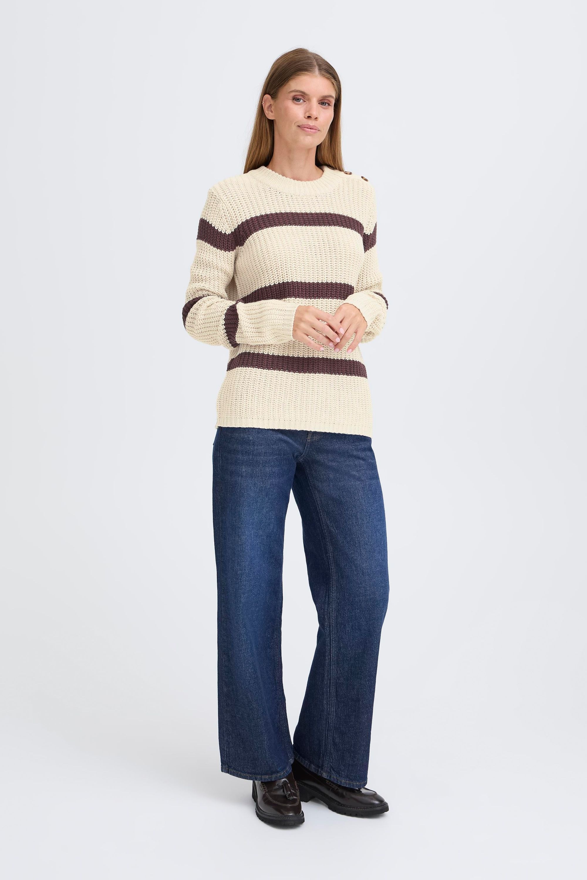OXMO Strickfleece-Pullover »Strickpullover OXFKANNA«