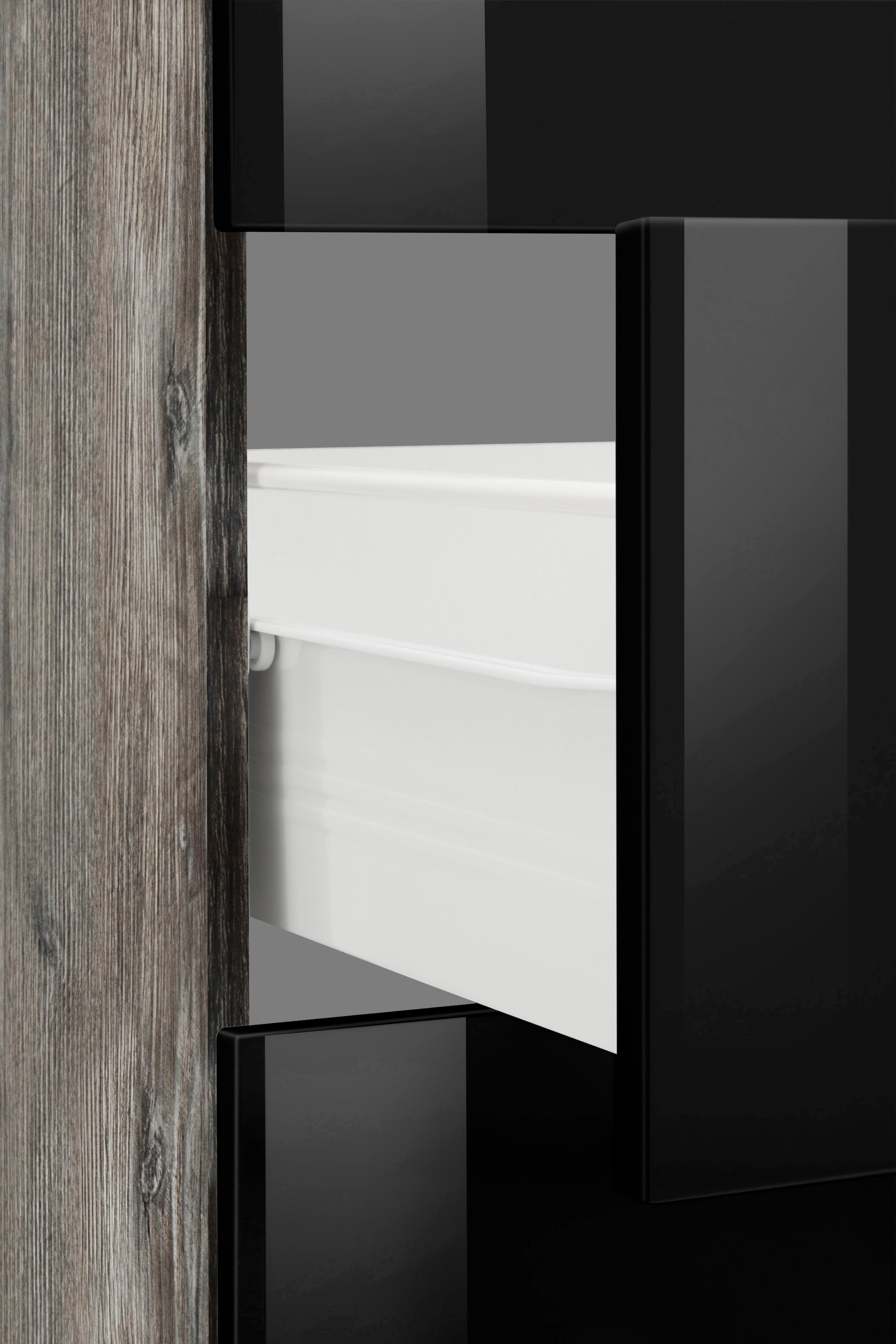 KOCHSTATION Küchenzeile »KS-Brindisi Breite 280 cm« wahlweise mit E-Geräten und Induktion, mit MDF-Fronten und Regal