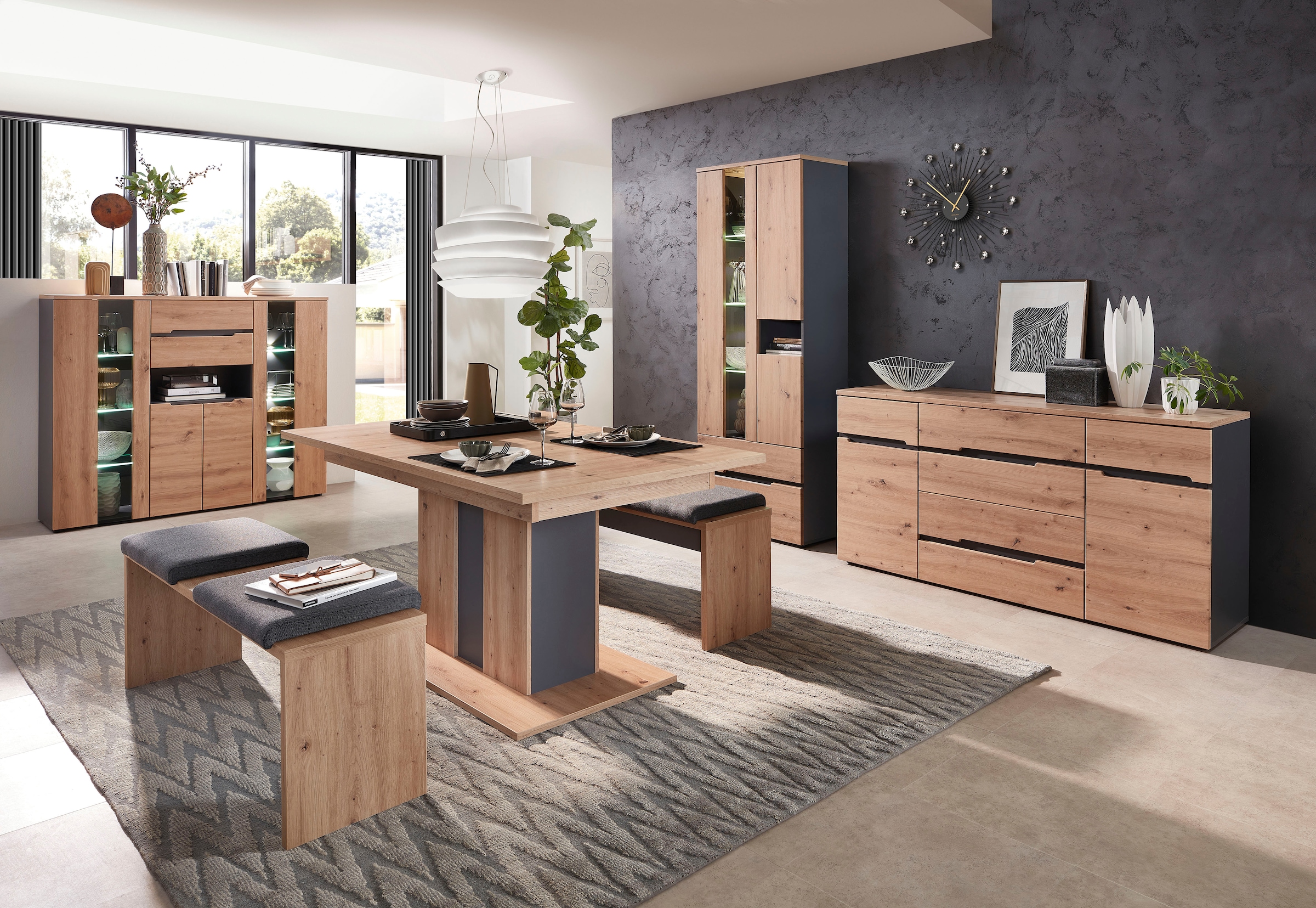 Innostyle Esstisch »Memphis Esstisch,160-210x75x90cm (B/H/T)« 1 Stk. tlg. mit Auszieh-Funktion