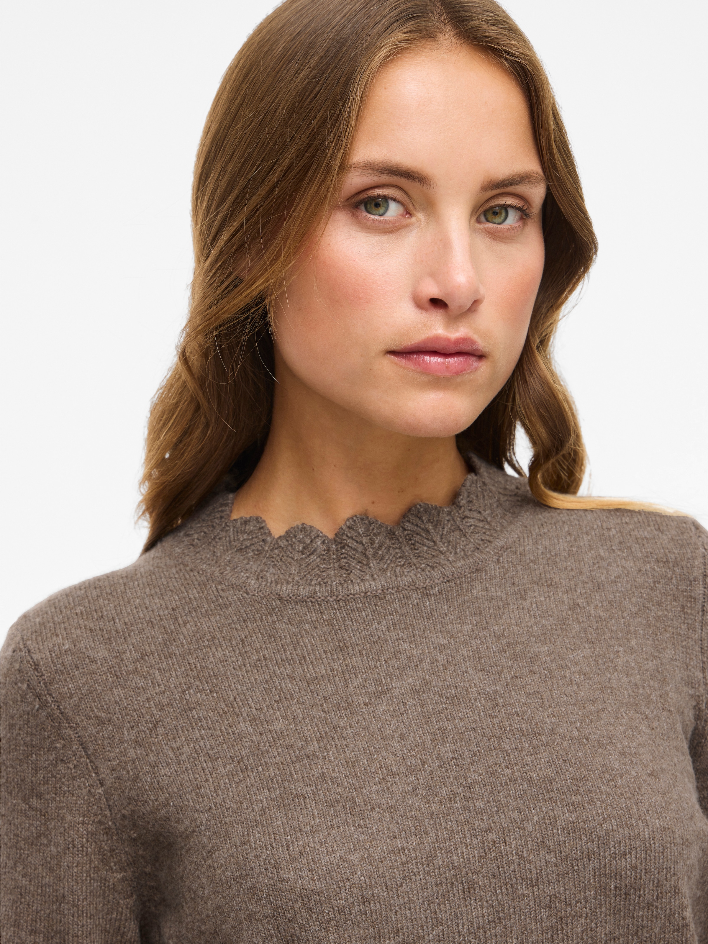 Vila Strickpullover »VINIKOLINA O-NECK L/S KNIT TOP - NOOS«