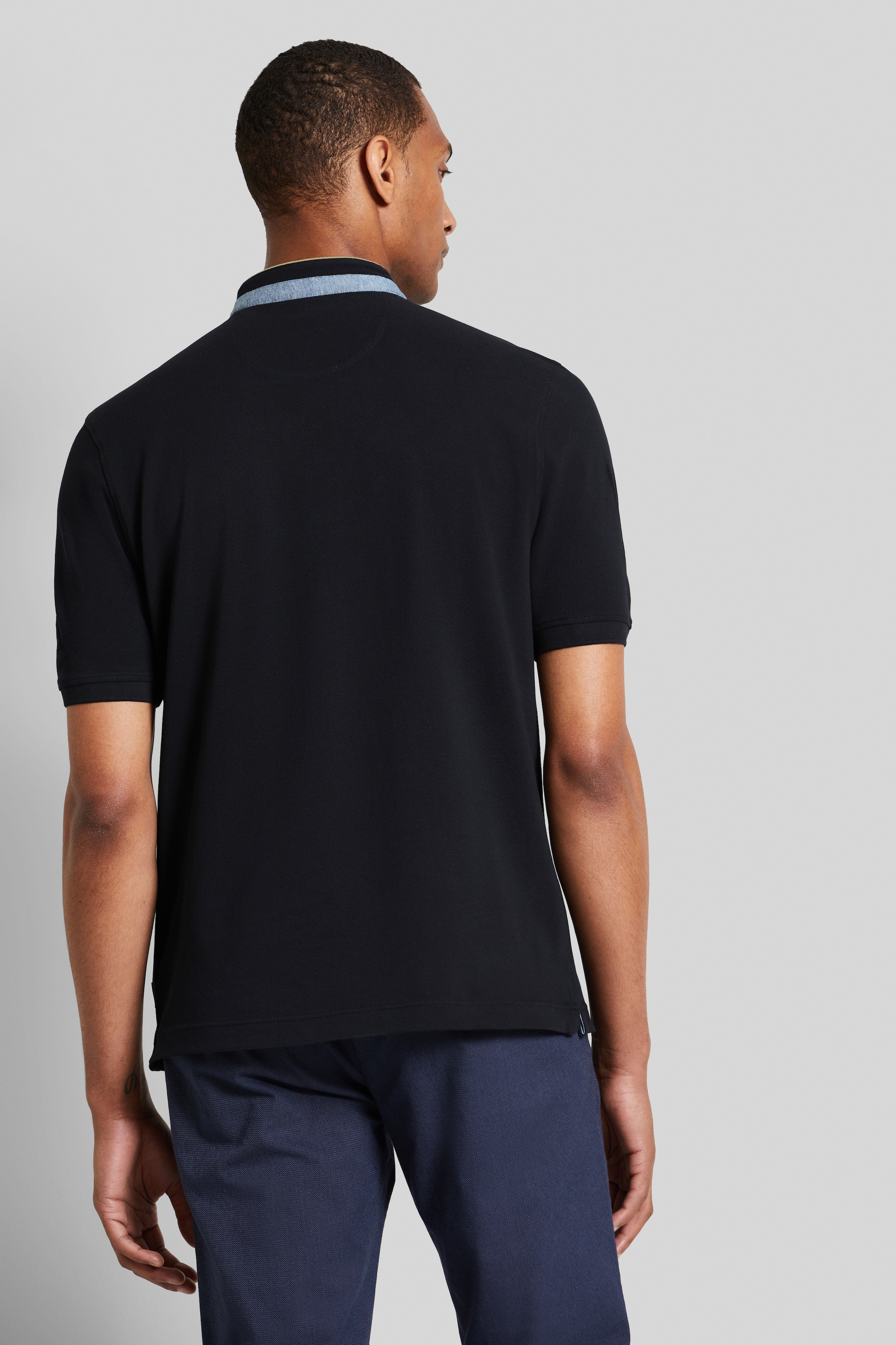 bugatti Poloshirt, mit modischem Stehkragen