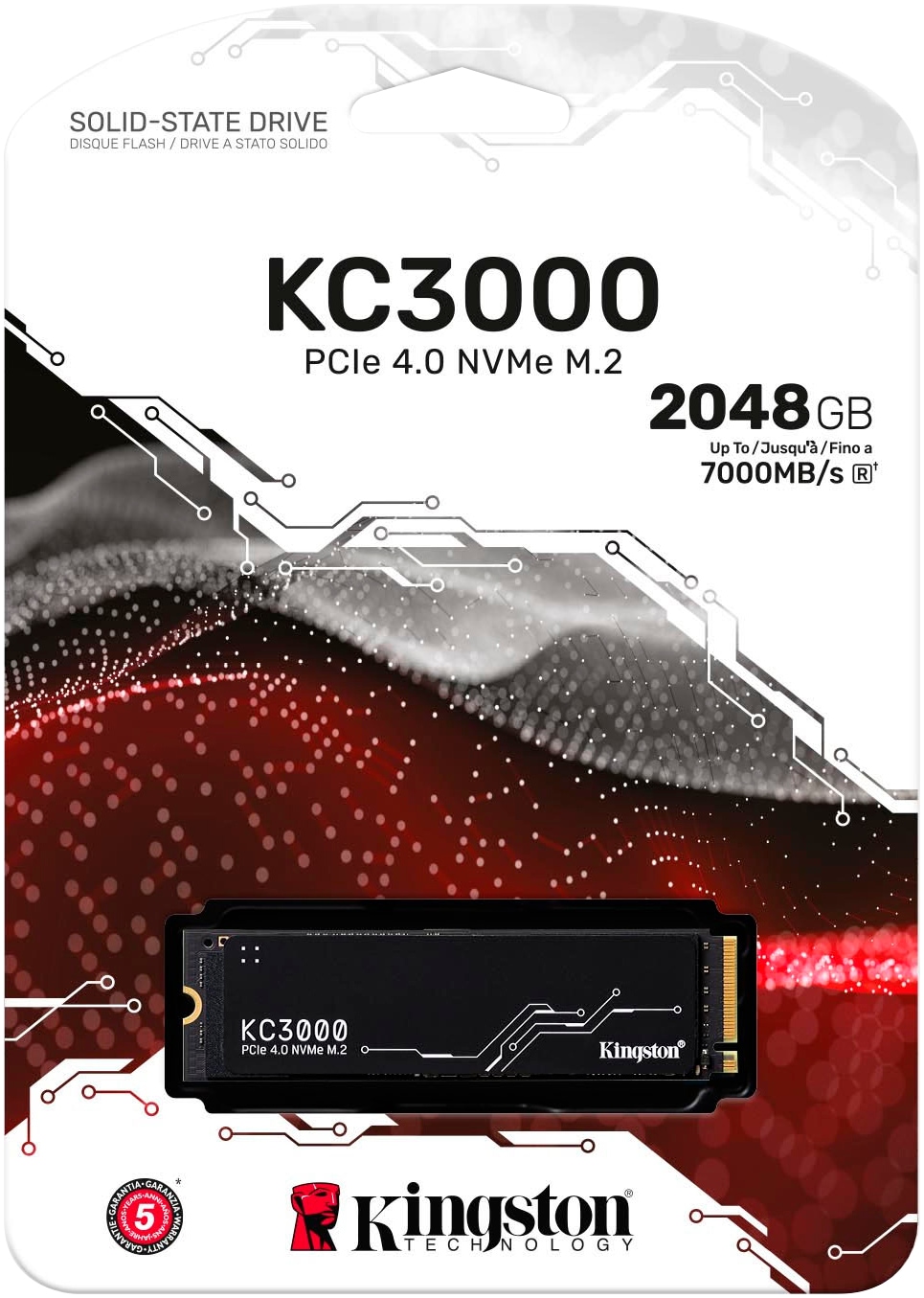 Kingston interne SSD »KC3000 2048GB« 2050 GB Anschluss M.2 (2880)