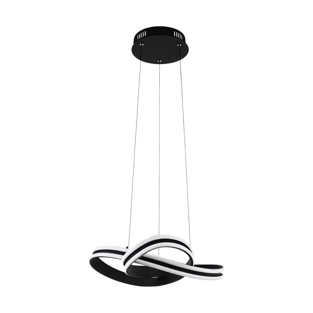 EGLO Hängeleuchte »CORREDERA Pendellampe, Kunststoff, Stahl, IP20, Esszimmerlampe, Lampe«, 1 flammig, Leuchtmittel LED-Modul | LED wechselbar, Elegante Hängelampe für Esszimmer, Küche oder Wohnzimmer