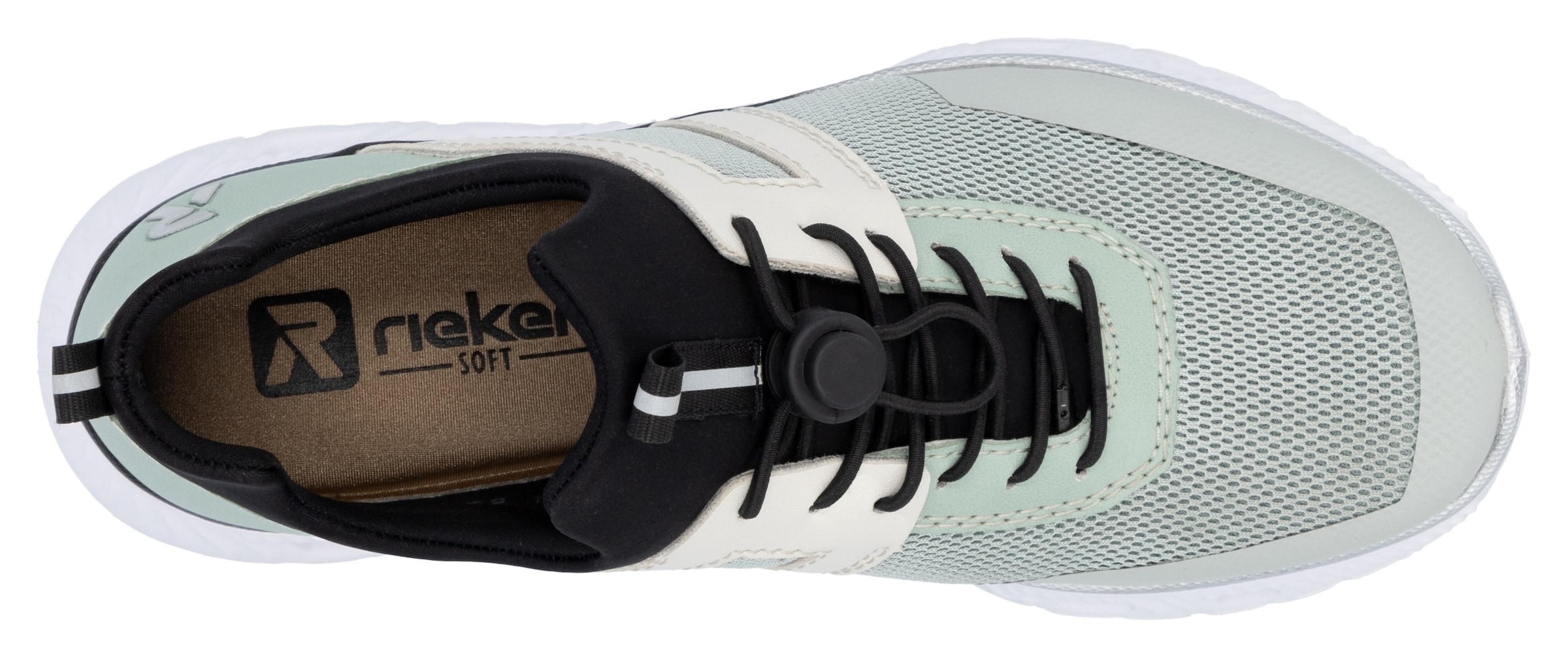 RIEKER Sport Slip-On Sneaker, Chunky Slipper, Freizeitschuh in veganer Verarbeitung